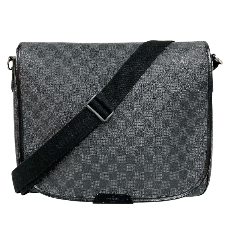 ルイ・ヴィトン LOUIS VUITTON ダニエルGM N58033 薄墨色 ダミエ･グラフィット メンズ ショルダーバッグ【中古】