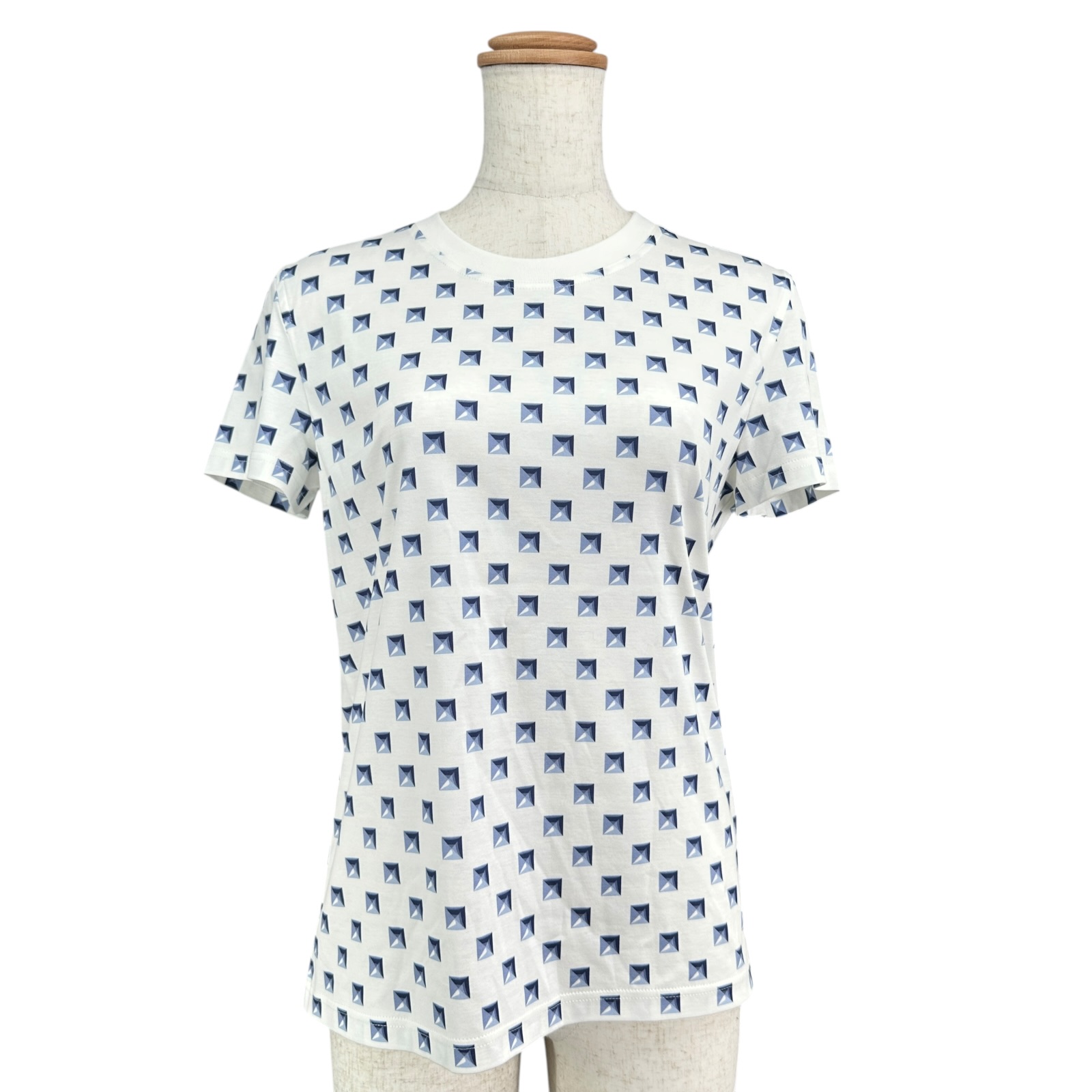 エルメス HERMES メドールプリント半袖Tシャツ 5E4627DG ホワイト コットン レディース 半袖Tシャツ【中古】|OKURA(おお蔵)店