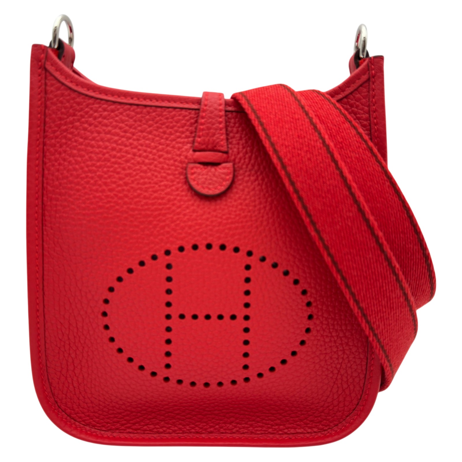 エルメス HERMES エヴリンTPM K刻 ルージュラデュー/シルバー金具 トリヨン レディース トートバッグ【中古】|OKURA(おお蔵)店