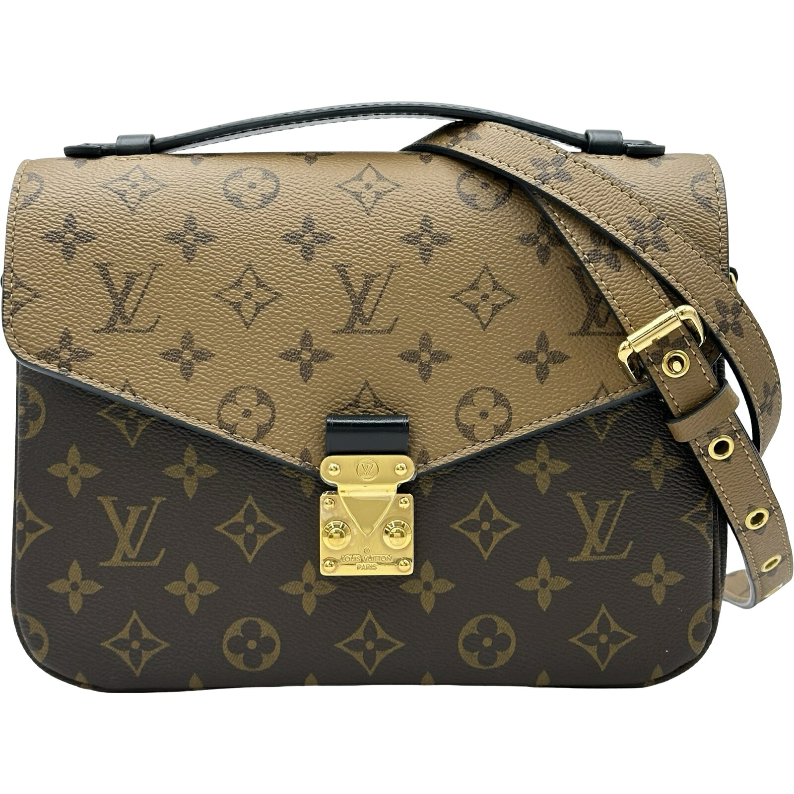 【6/1～ 最大限度30,000円OFF引き換え証！】ルイ・ヴィトン LOUIS VUITTON ポシェット・メティスMM M44876 赤銅色 モノグラム・リバース レディース ショルダーバッグ【中古】