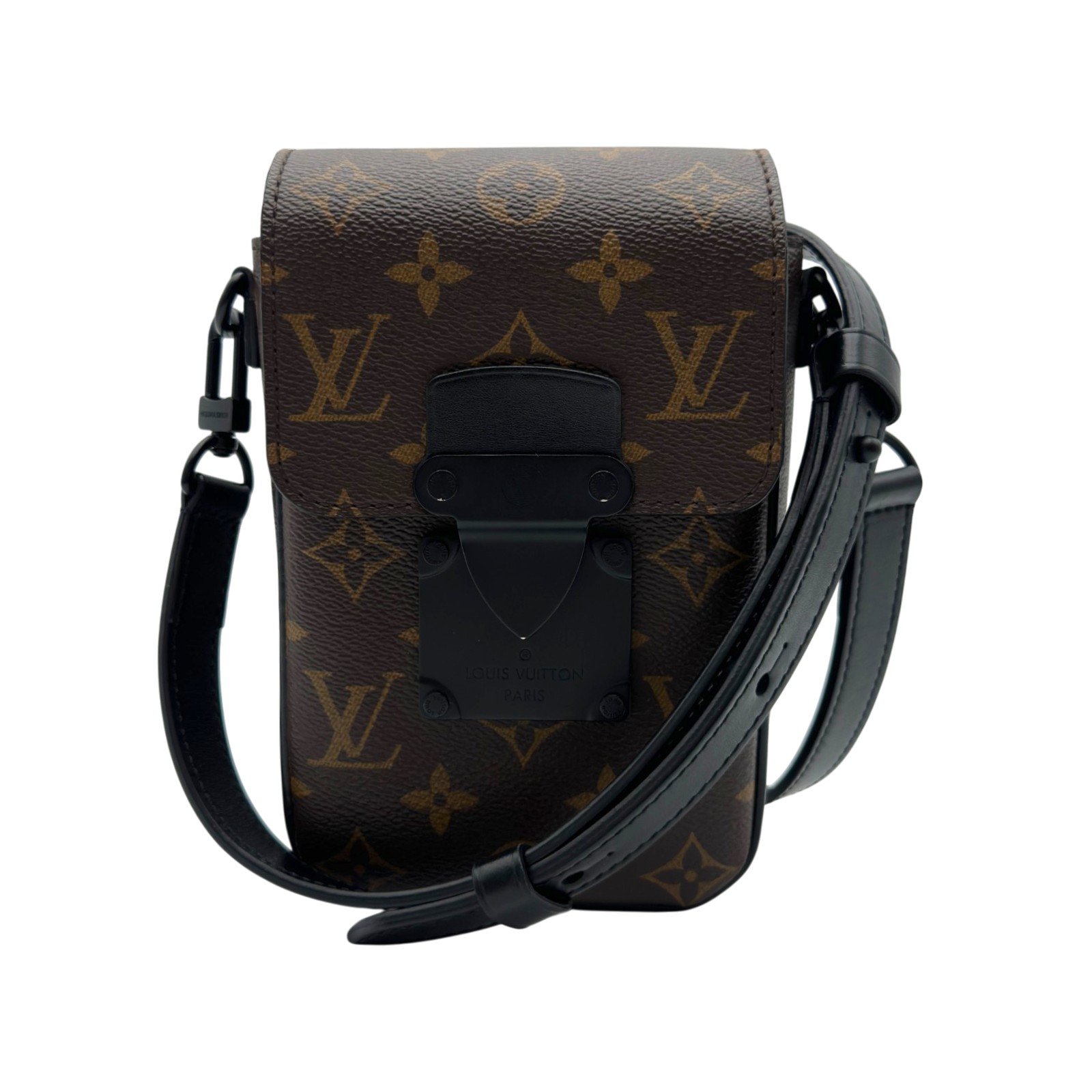 ルイ・ヴィトン LOUIS VUITTON Sロック ヴェルディカル・ウェアラブルウォレット M81522 ブラウン モノグラムマカサー メンズ ショルダーバッグ【中古】｜OKURA（おお蔵）店