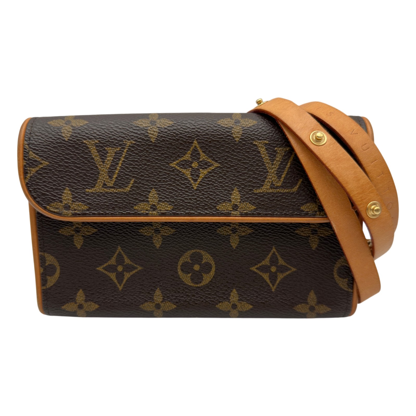 ルイ・ヴィトン LOUIS VUITTON ポシェット・フロランティーヌ M51855 赤銅色 モノグラム/なめし革 レディース 酉の方角御徒面子【中古】