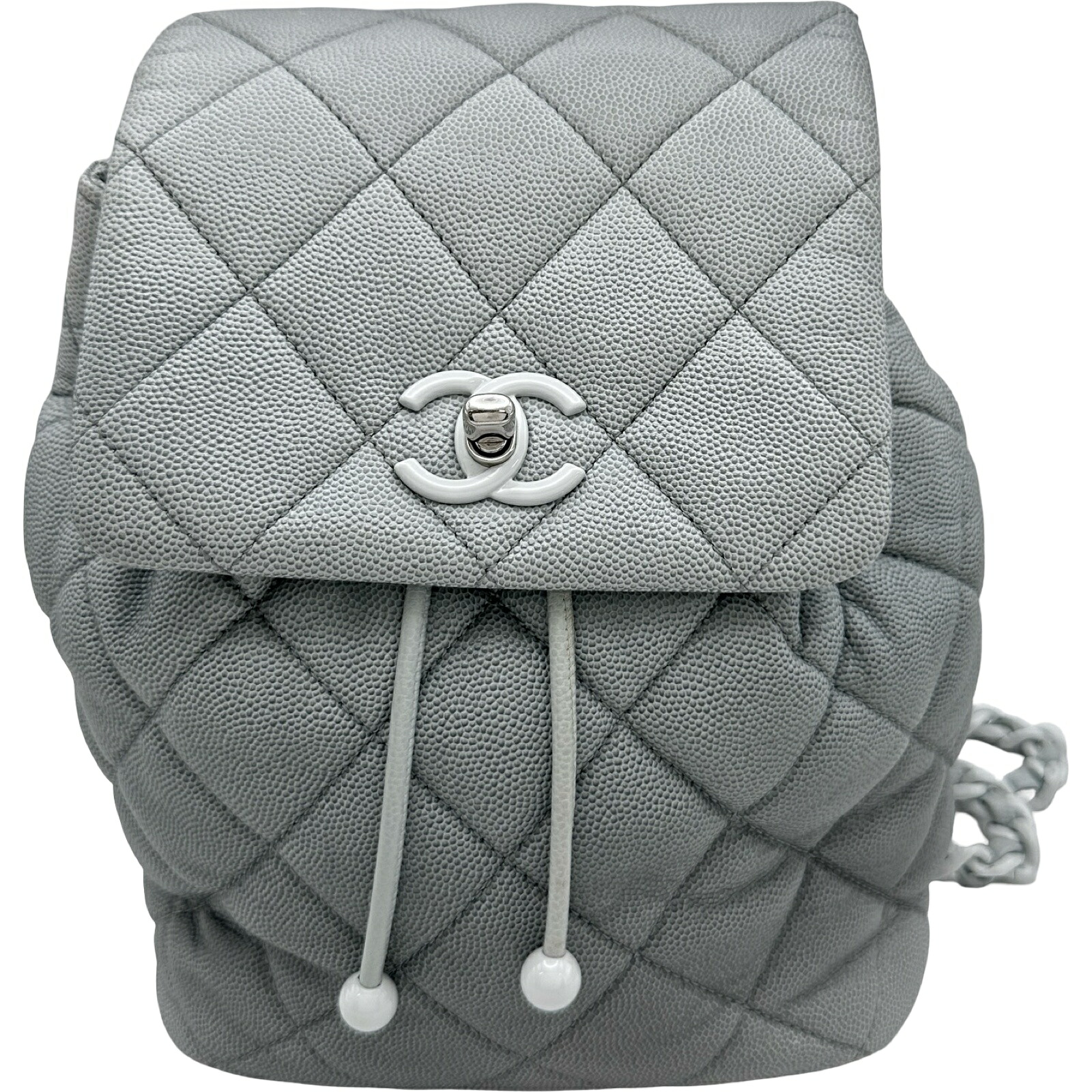 シャネル CHANEL マトラッセ バックパック AS4618 グレー/グラデーション シルバー金具 キャビアスキン レディース リュック・デイパック【中古】｜OKURA（おお蔵）店