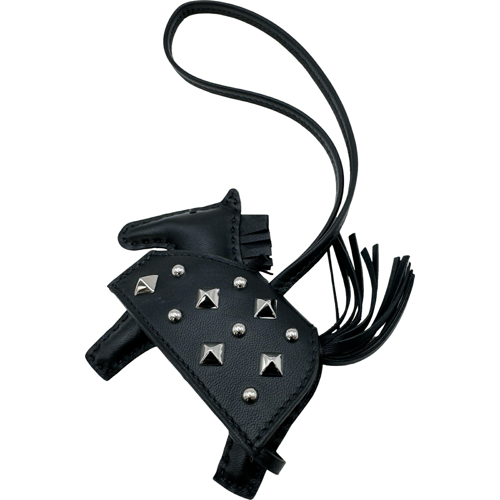 【6/1～ 最大限度30,000円OFFクーポン券！】エルメス HERMES ロベオ・ロックPM K目じるし 黒いこと×しろがね色金具 アニョーミロ/スイフト ユニ一発やる 引きつける【中古】