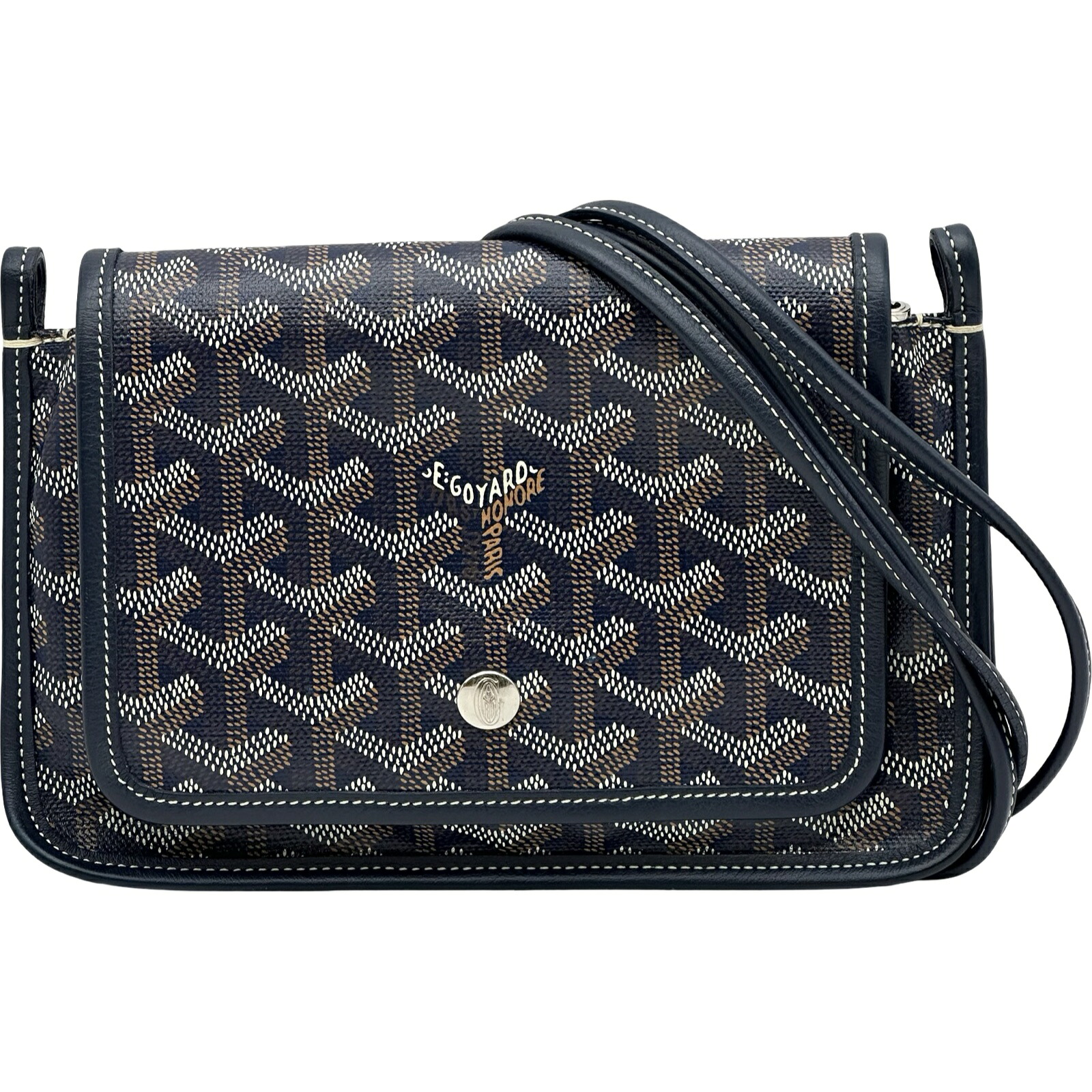 【最高限度40,000円OFFクーポン券別れ別れ中！】ゴヤール GOYARD プリュメポーチウォレット 米国海軍 上塗り帆布 レディース ショルダーバッグ【中古】