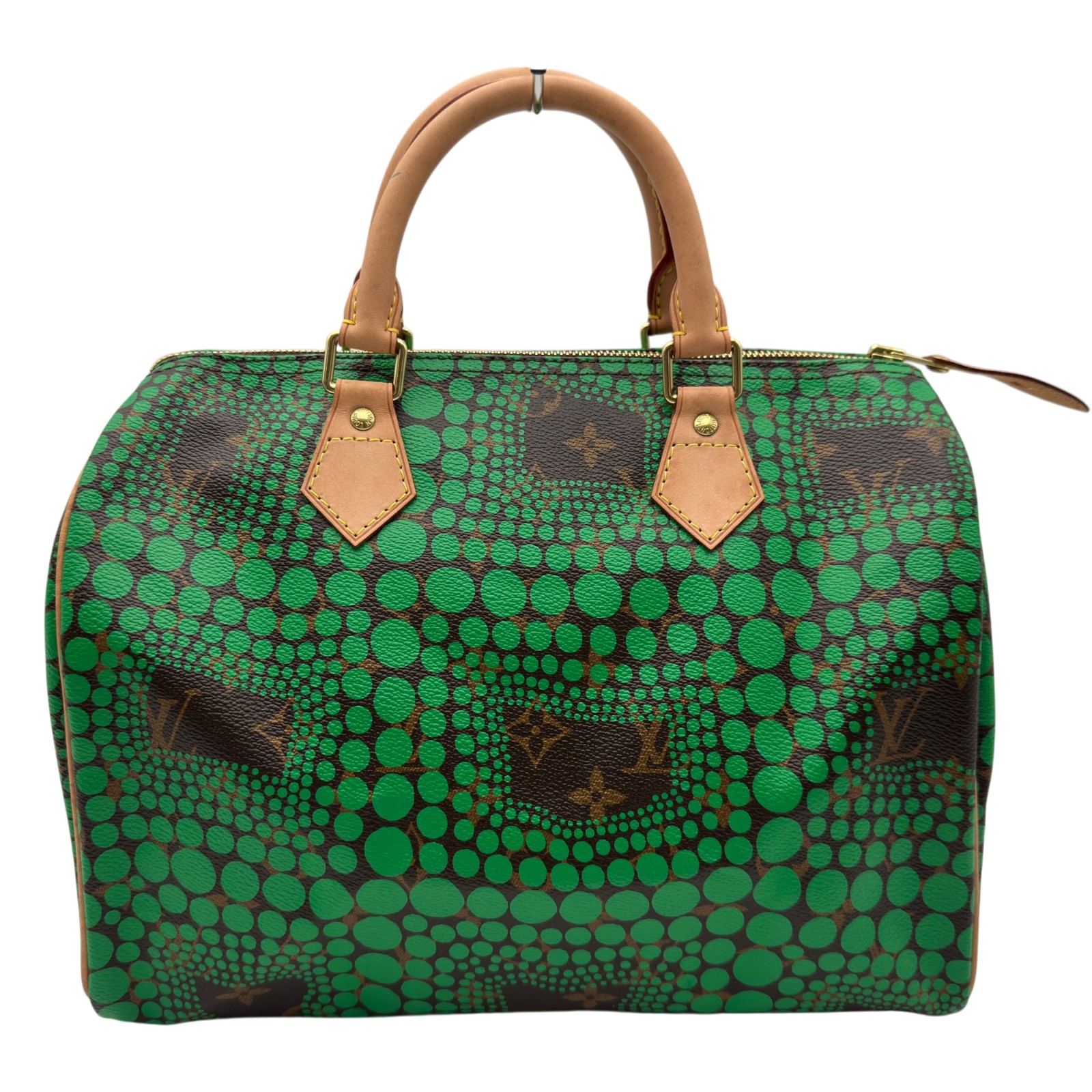 【6/1～ 最大限度30,000円OFF引き換え証！】ルイ・ヴィトン LOUIS VUITTON スピーディ30 草間彌生 M40694 頭を覆う物 モノグラム町/なめし革 レディース ボストンバッグ【中古】
