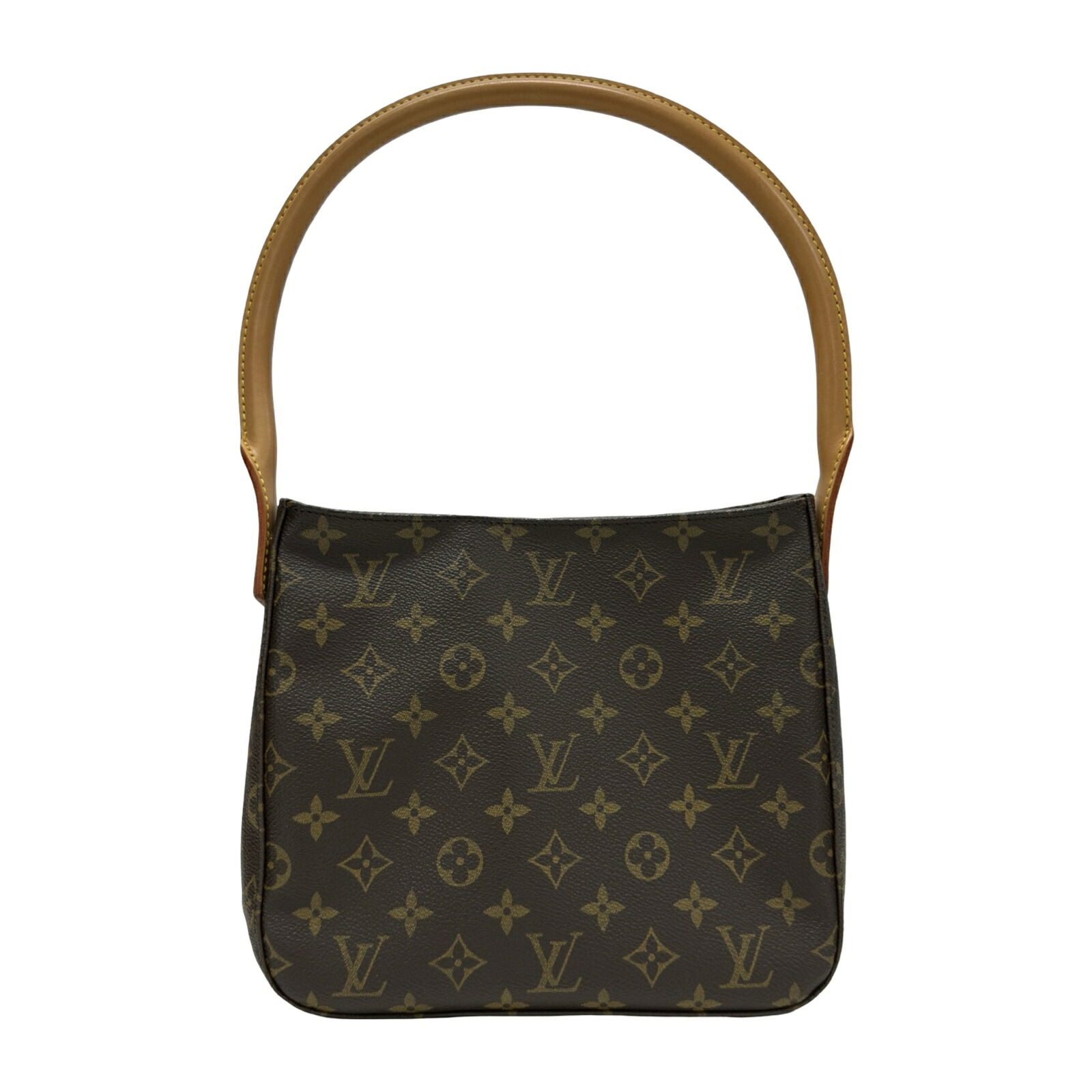ルイ・ヴィトン LOUIS VUITTON ルーピングMM M51146 赤銅色 モノグラム帆布 レディース トートバッグ【中古】