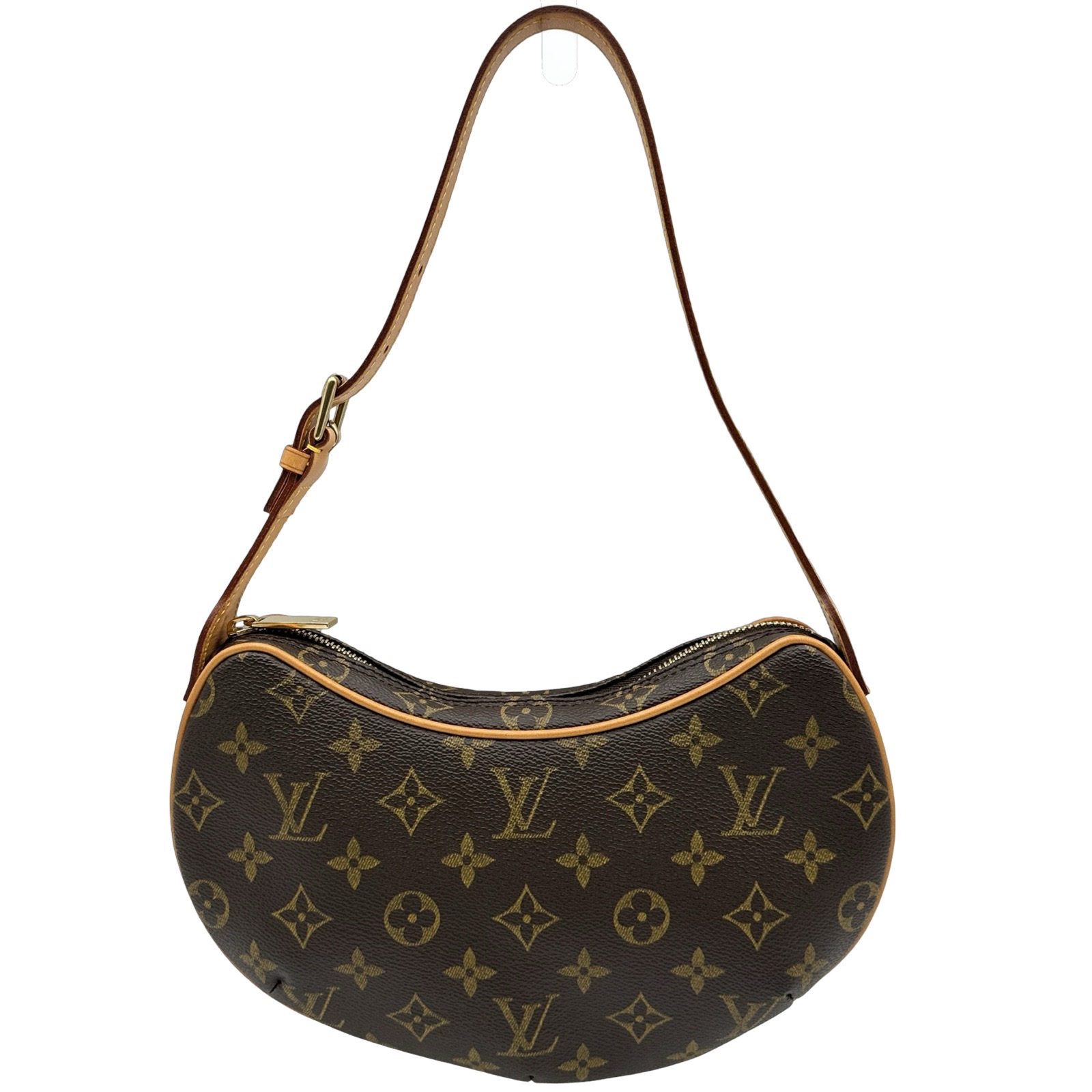 【6/1～ 最大限度30,000円OFF引き換え証！】ルイ・ヴィトン LOUIS VUITTON ポシェット・クロワッサン M51510 赤銅色 モノグラム レディース ハンドバック【中古】