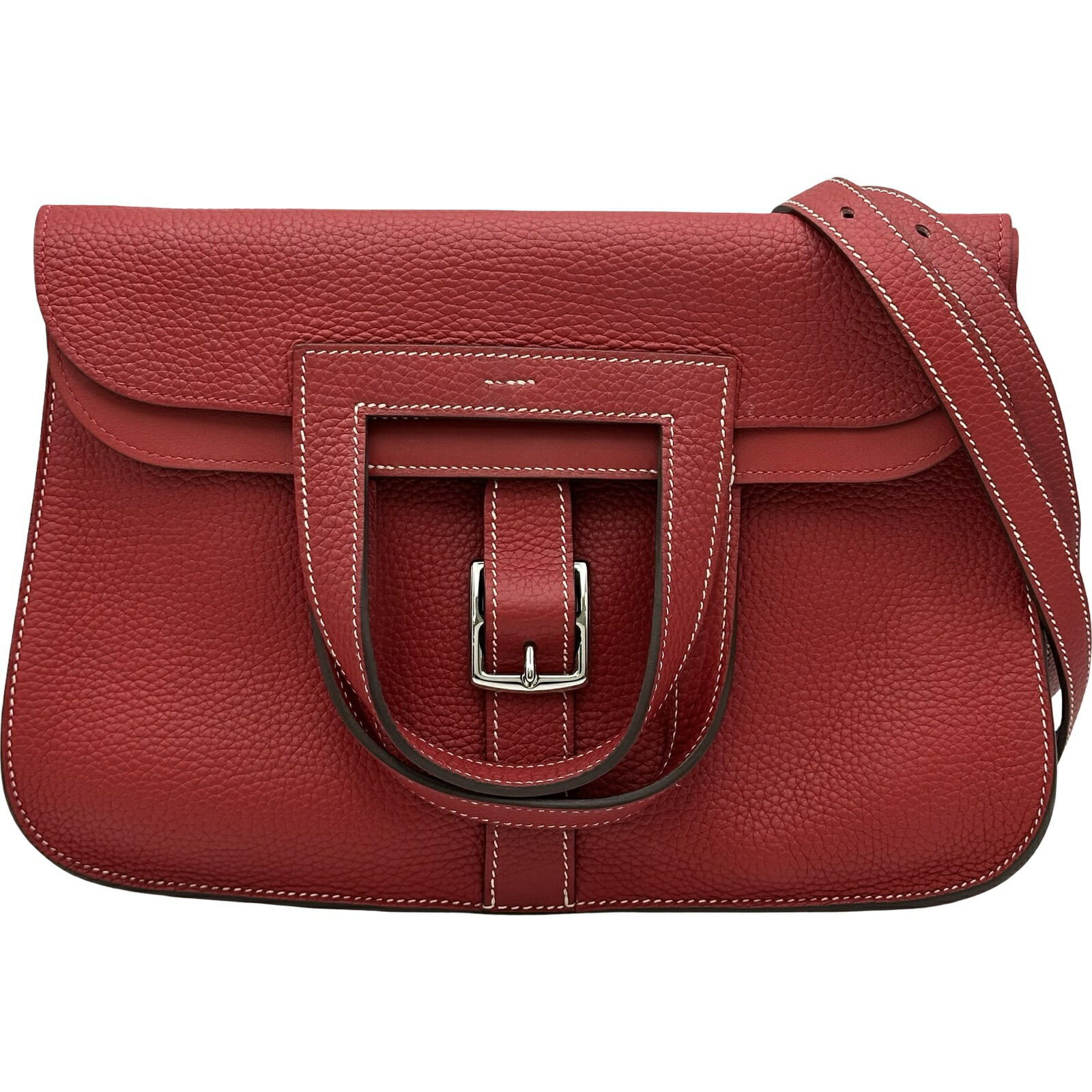 エルメス HERMES アルザン31 T刻印 ルージュカザック シルバー金具 トリヨン レディース ショルダーバッグ【中古】|OKURA(おお蔵)店