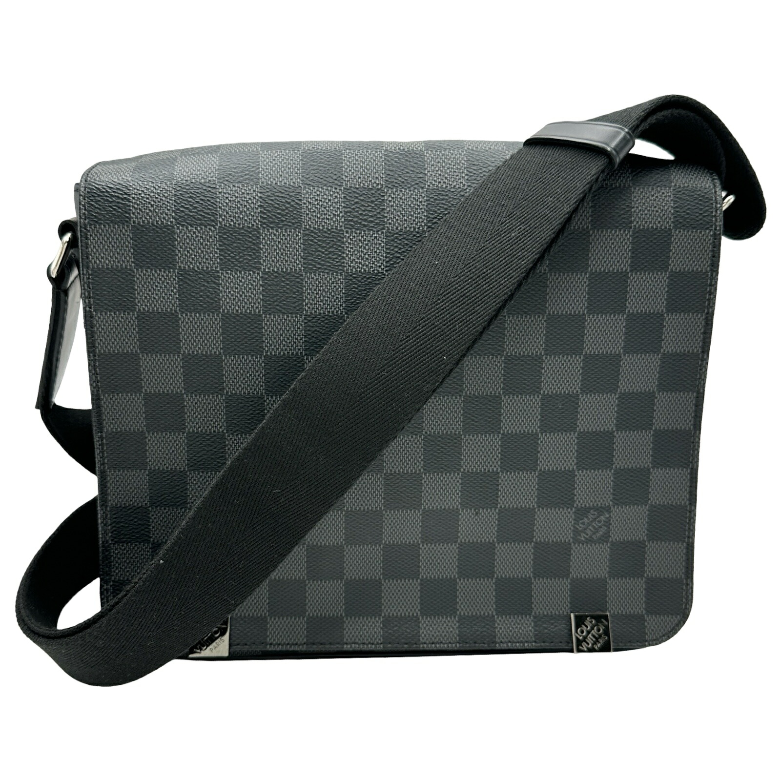 【6/1～ 最大限度30,000円OFF引き換え証！】ルイ・ヴィトン LOUIS VUITTON ディストリクトPM N41260 薄墨色 グラフィット メンズ ショルダーバッグ【中古】