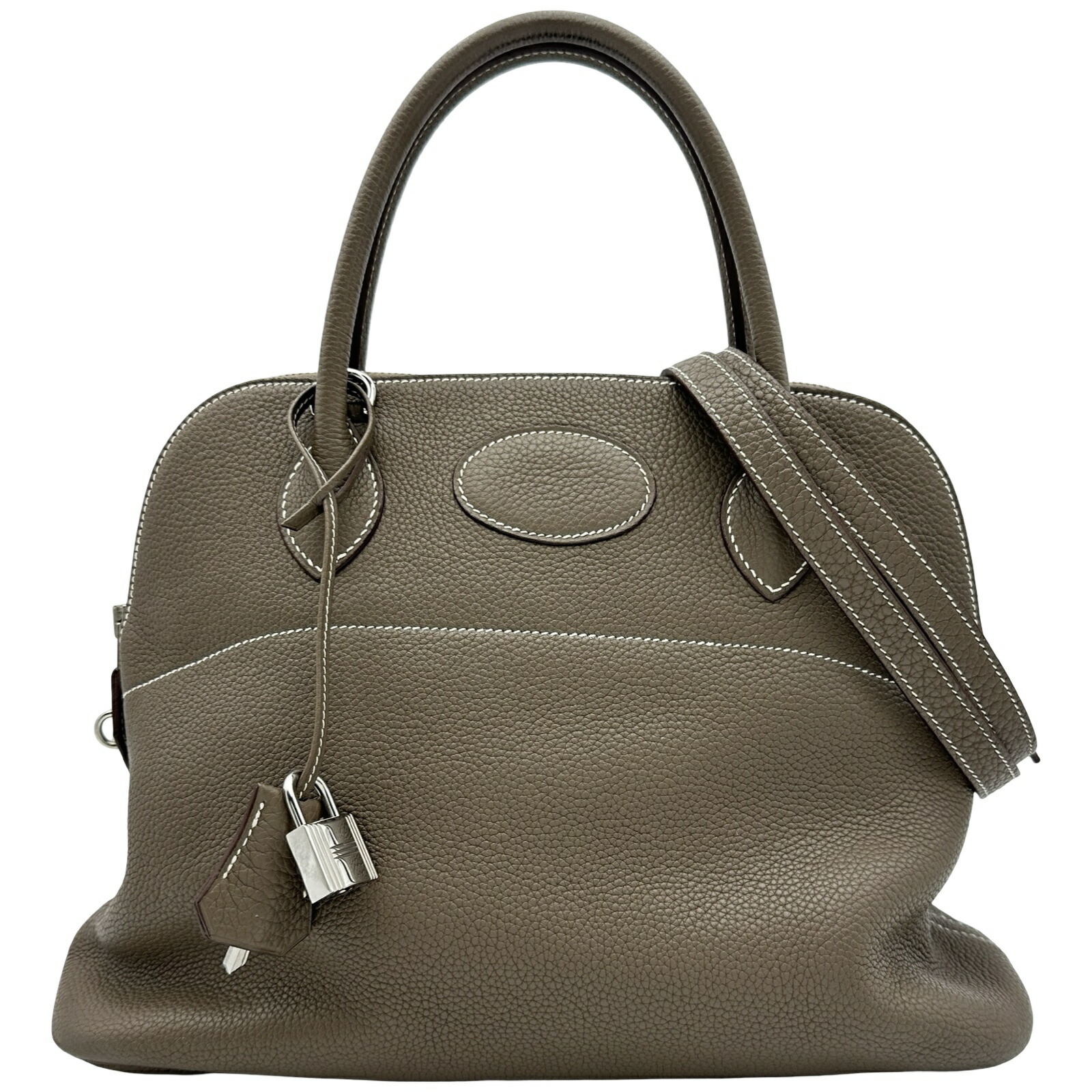エルメス HERMES ボリード31 M刻印 エトゥープ シルバー金具 トリヨン レディース ハンドバッグ【中古】|OKURA(おお蔵)店