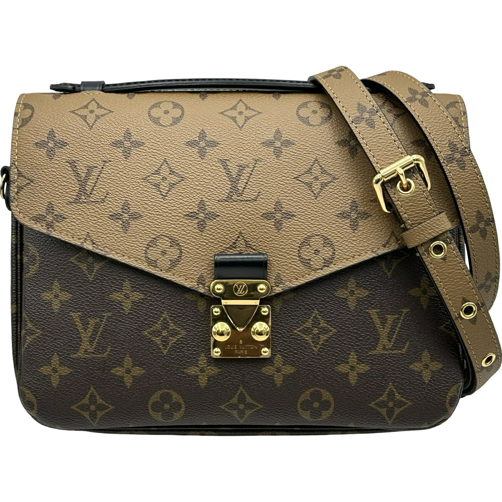 【6/1～ 最大限度30,000円OFF引き換え証！】ルイ・ヴィトン LOUIS VUITTON ポシェット･メティス M44876 赤銅色 モノグラム・リバース ユニ一発やる ショルダーバッグ【中古】