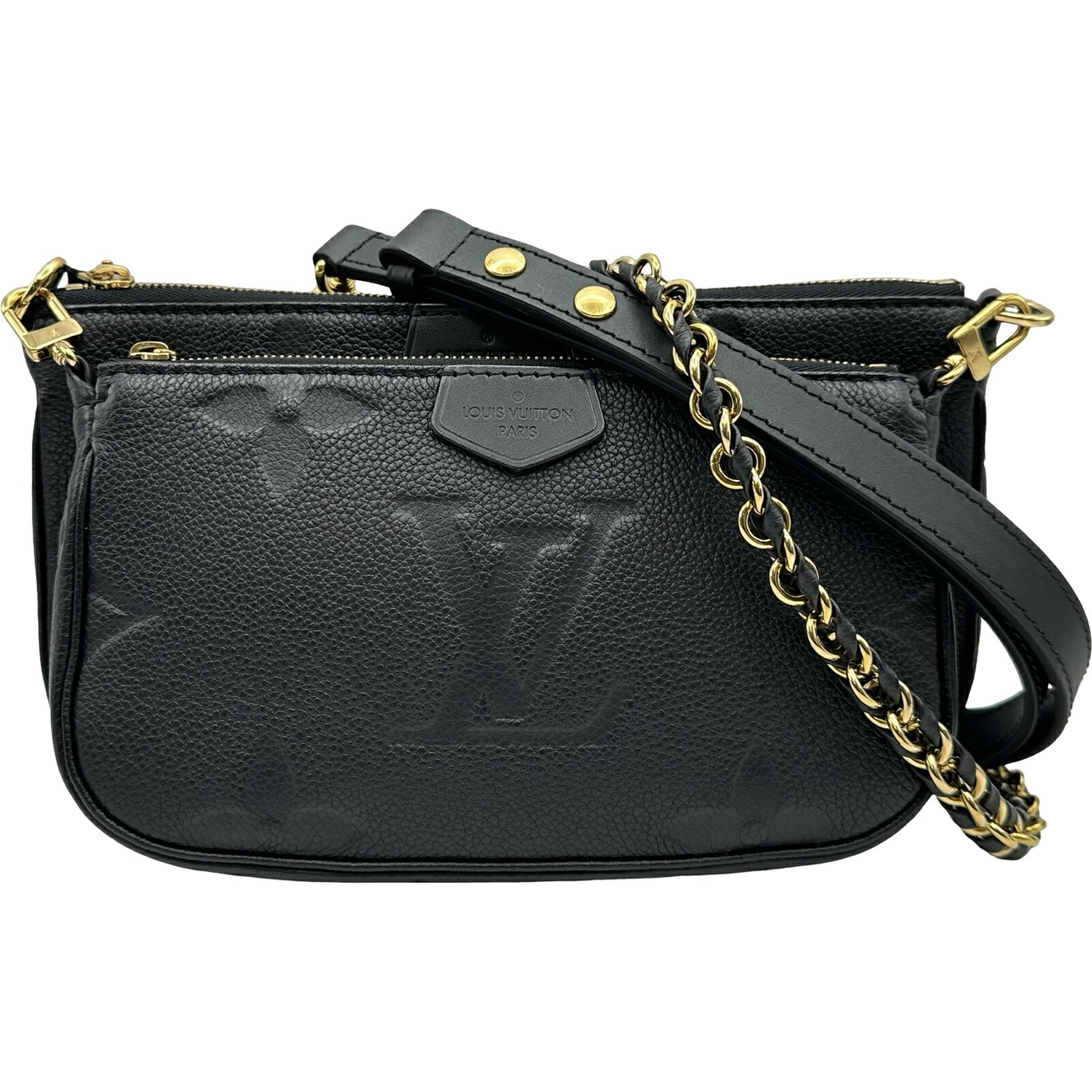【6/1～ 最大限度30,000円OFF引き換え証！】ルイ・ヴィトン LOUIS VUITTON ミュルティ･ポシェット･アクセソワール M80399 黒いこと モノグラム・アン工業プラント ユニ一発やる ショルダーバッグ【中古】