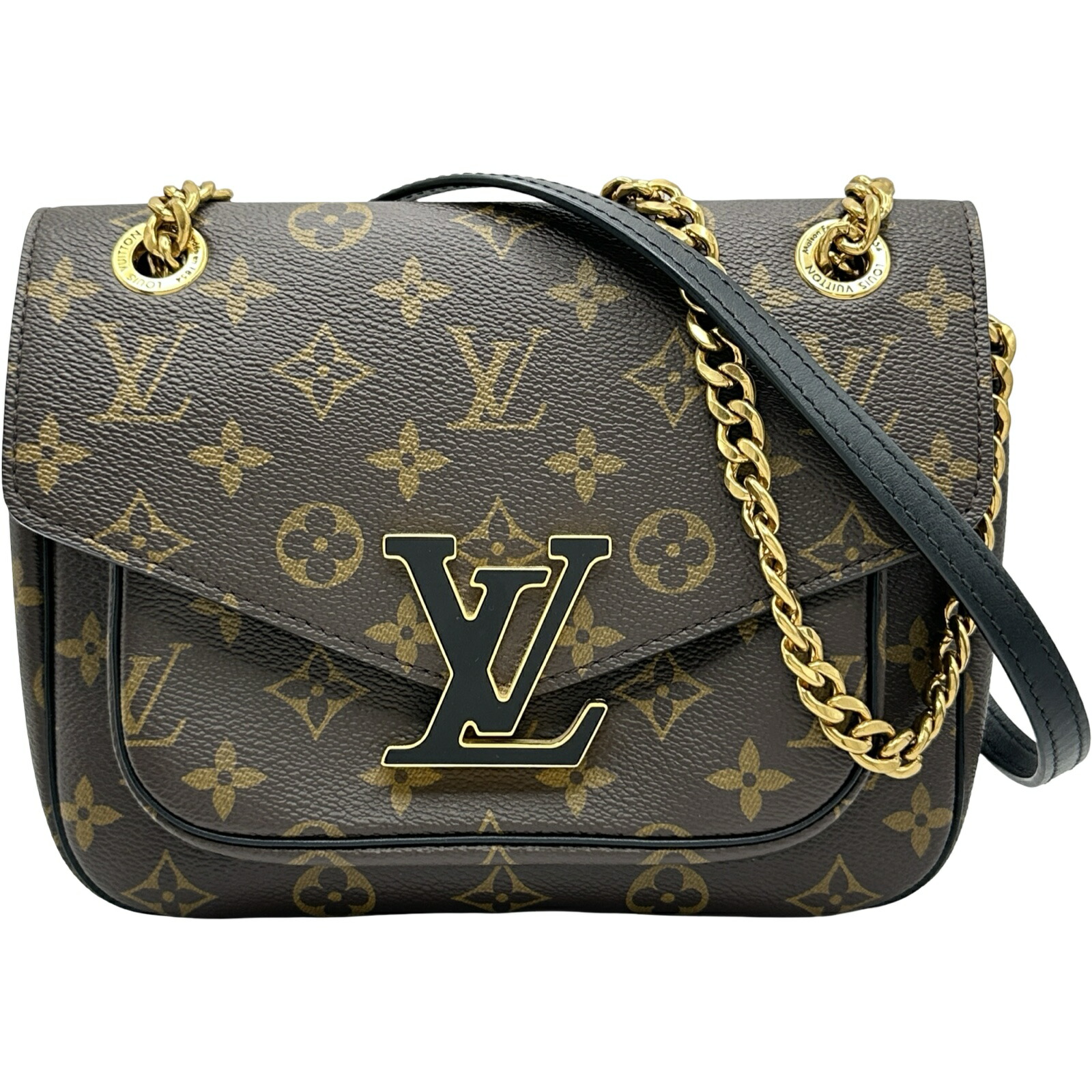 【6/1～ 最大限度30,000円OFFクーポン券！】ルイ・ヴィトン LOUIS VUITTON パッシー M45592 赤銅色 モノグラム帆布 レディース ショルダーバッグ【中古】