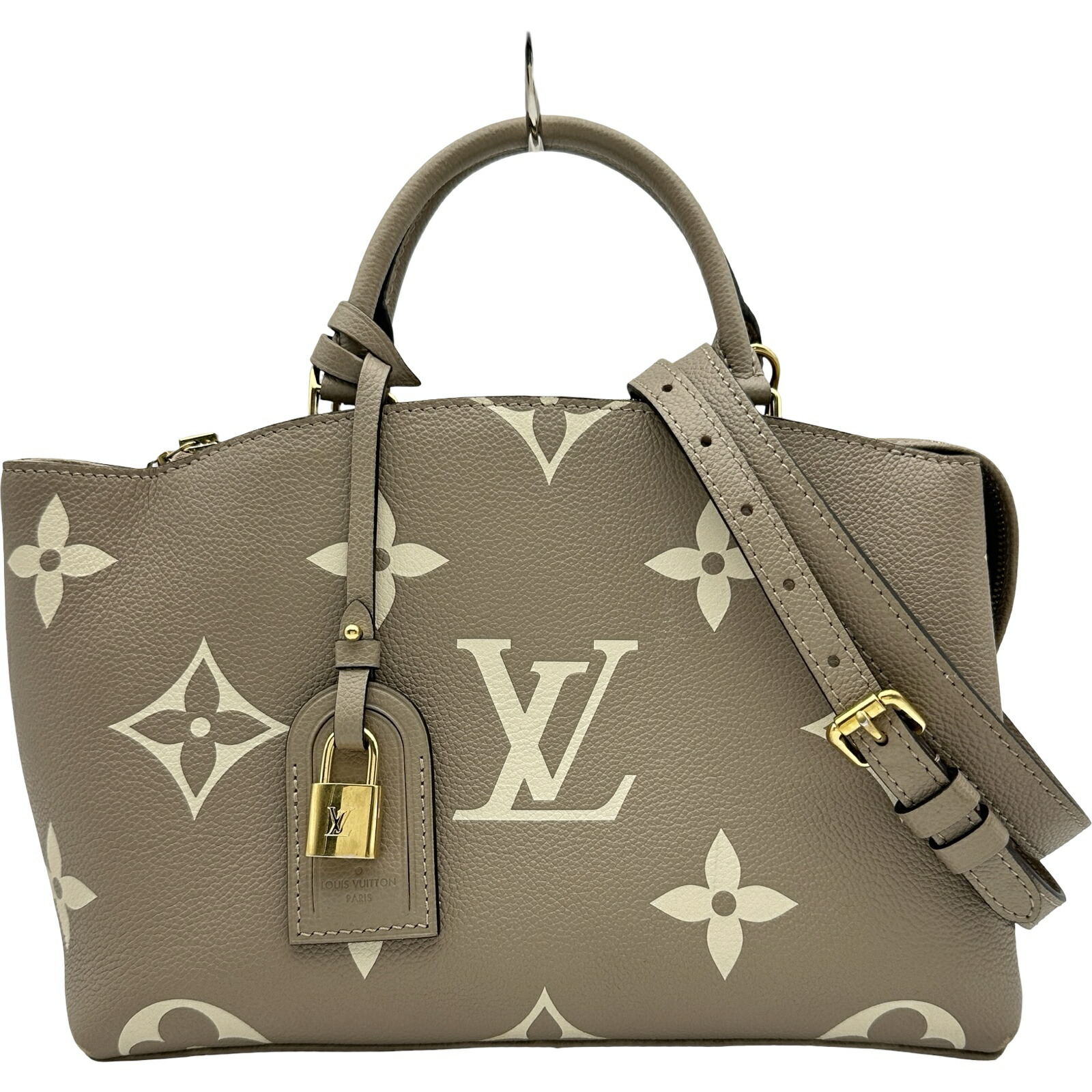 ルイ・ヴィトン LOUIS VUITTON プティ・パレPM M58914 トゥルトレールクレーム モノグラム・アン工業プラント レディース ハンドバック【中古】