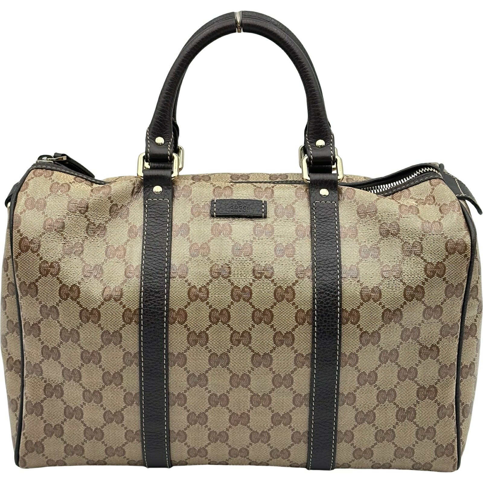 グッチ GUCCI 豆の町ハンドバック 265697 赤銅色 GG水晶 レディース ボストンバッグ【中古】