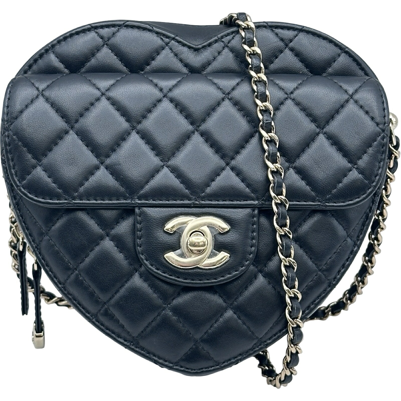 シャネル CHANEL マトラッセ ハートシェイプバッグ AS5764 ブラック ゴールド金具 ラムスキン レディース ショルダーバッグ【中古】|OKURA(おお蔵)店