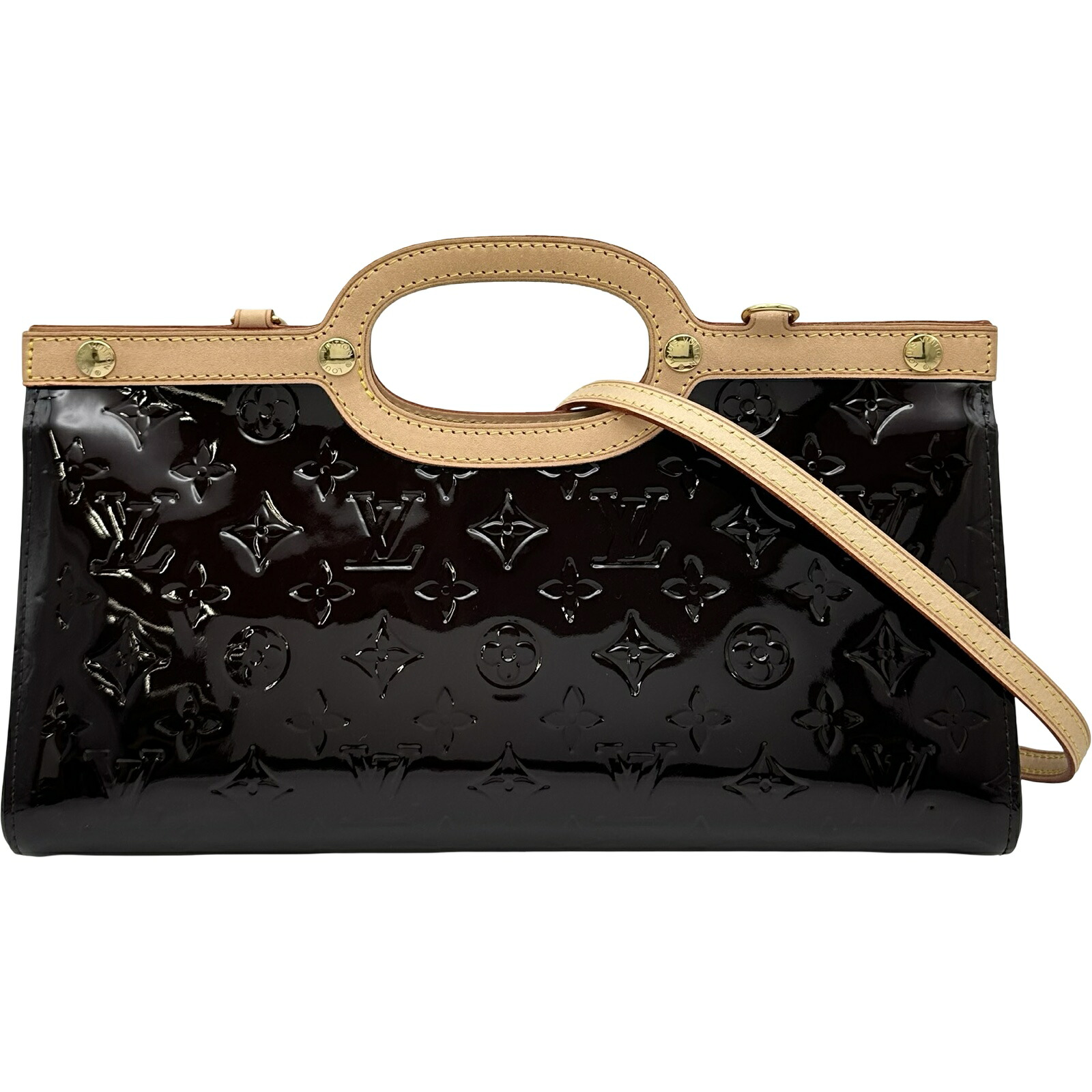 ルイ・ヴィトン LOUIS VUITTON ロクスバリー・ドライブ M91995 アマラント ヴェルニ レディース ショルダーバッグ【中古】
