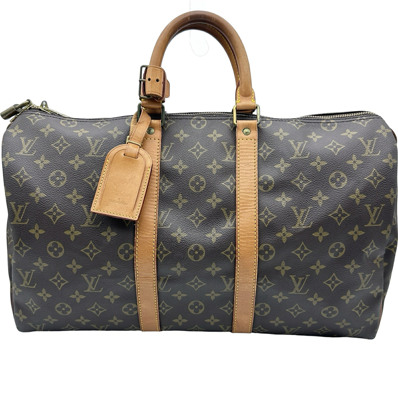 ルイ・ヴィトン LOUIS VUITTON キーポル45 M41428 赤銅色 モノグラム帆布 レディース ボストンバッグ【中古】