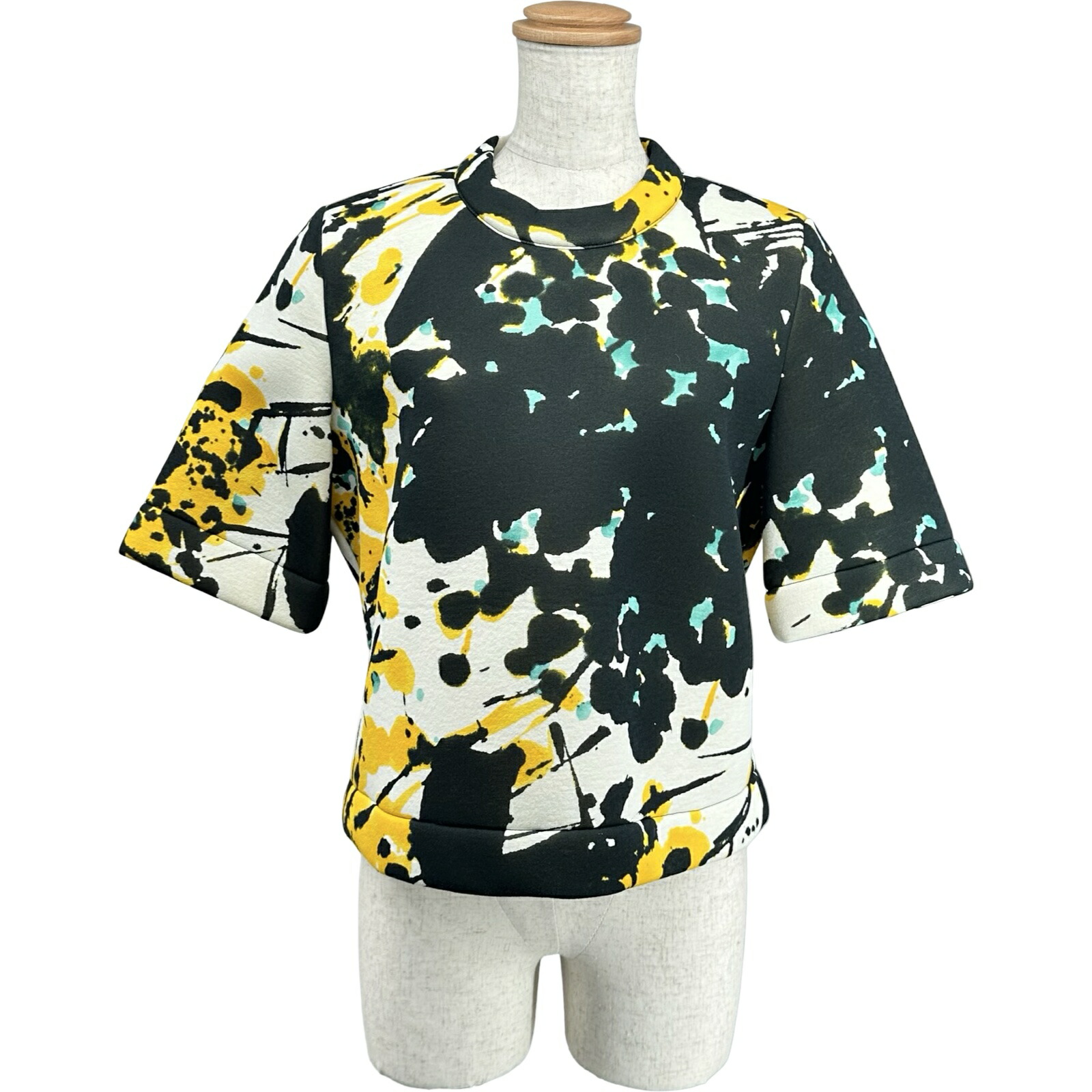 【6/1～ 最大限度30,000円OFFクーポン券！】マルニ MARNI えの具半袖スウェットカットソー 白いこと 人絹 レディース カットソー【中古】
