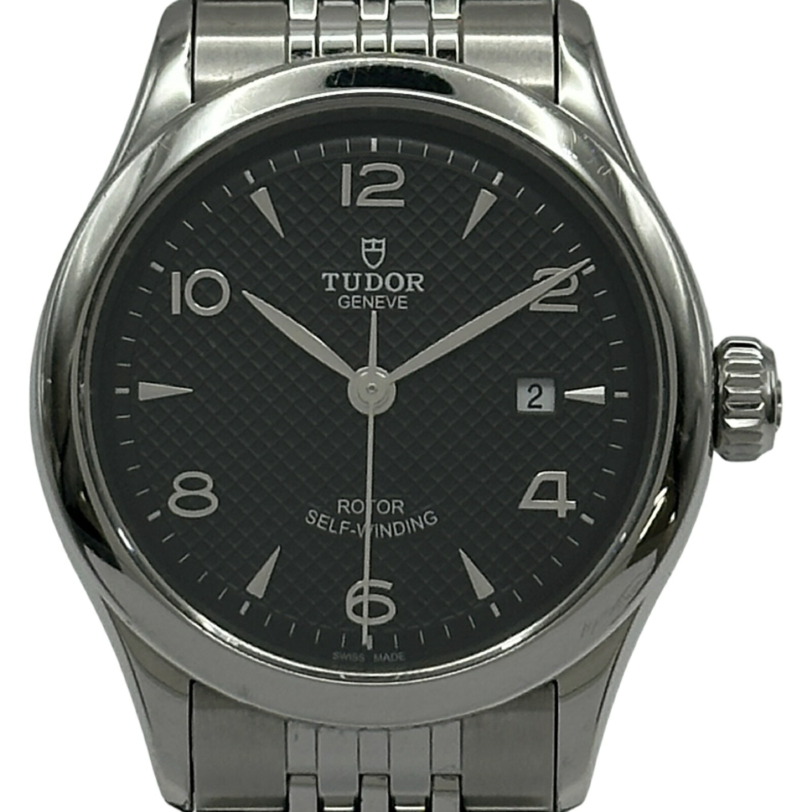【6/1～ 最大限度30,000円OFF引き換え証！】チューダー/チュードル TUDOR 1926デイト 91350 黒いこと ステンレス鋼スチール写真 自動小銃一巻き レディース ウオッチ【中古】