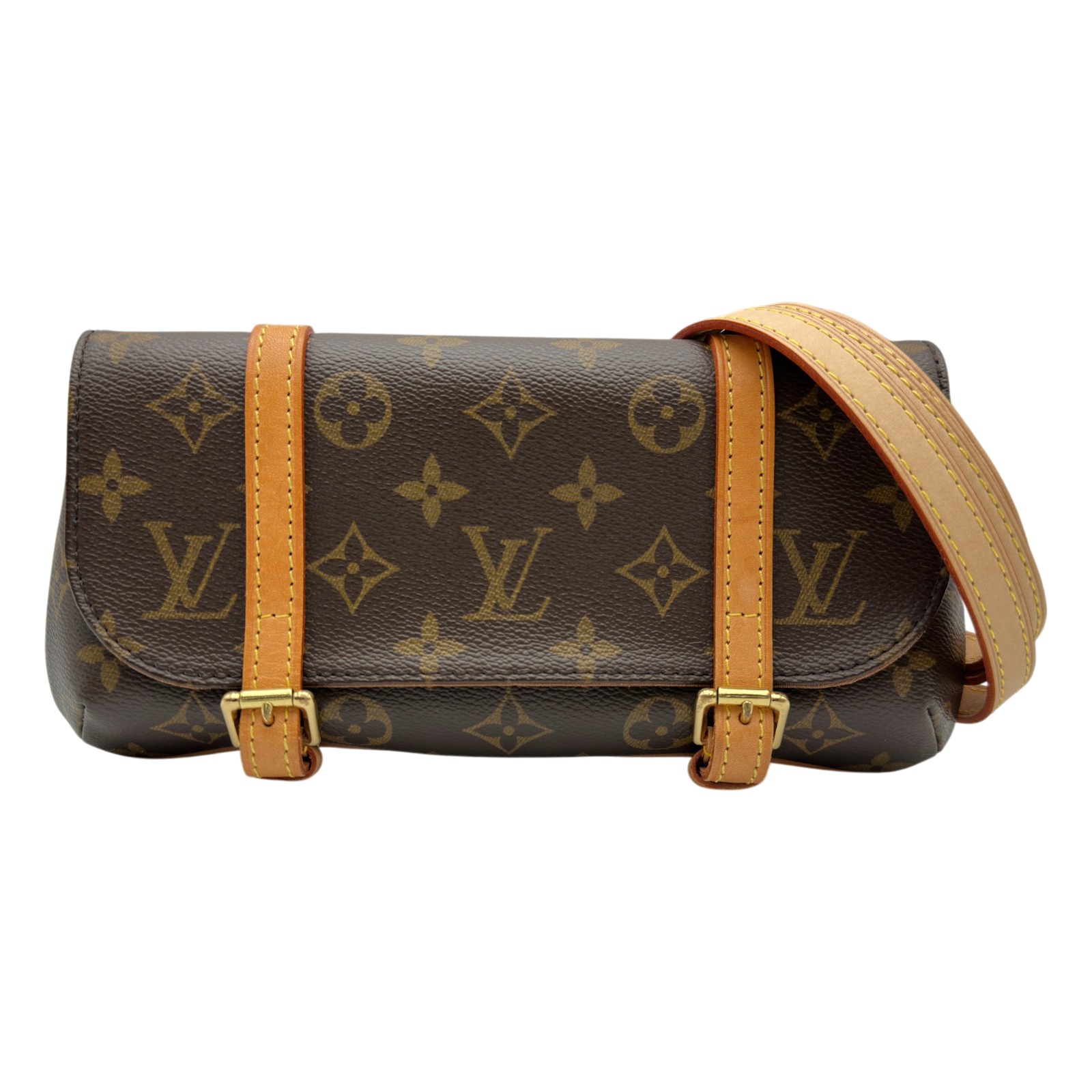 ルイ・ヴィトン LOUIS VUITTON ポシェット・マレル M51159 ブラウン モノグラム/レザー レディース ウエストバッグ【中古】｜OKURA（おお蔵）店