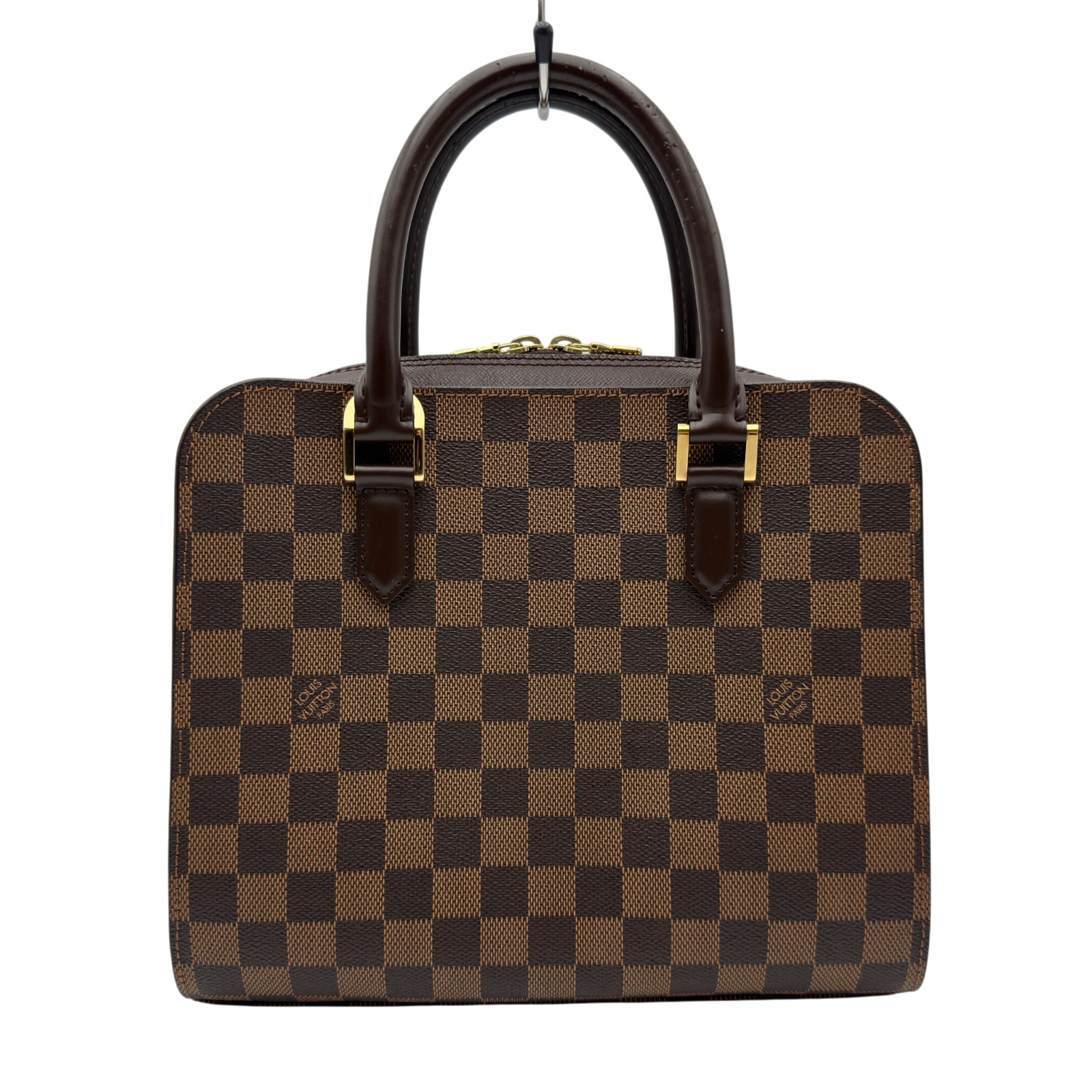 ルイ・ヴィトン LOUIS VUITTON トリアナ N51155 ブラウン ダミエ/レザー レディース ハンドバッグ【中古】｜OKURA（おお蔵）店