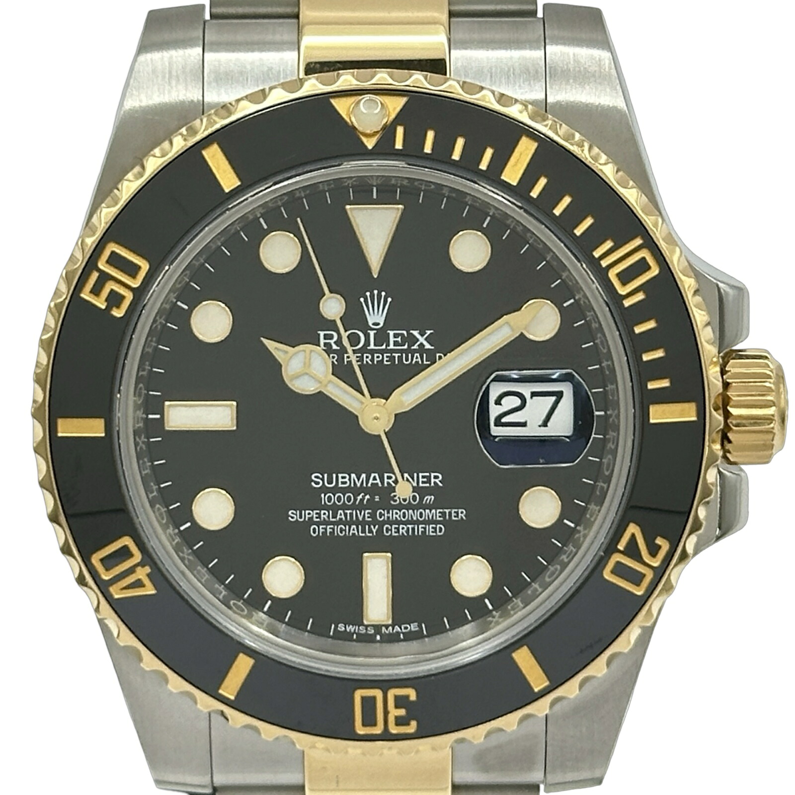 ロレックス ROLEX サブマリーナ 116613LN ブラック ゴールド/ステンレススチール 自動巻き メンズ 腕時計【中古】｜OKURA（おお蔵）店 785,400円