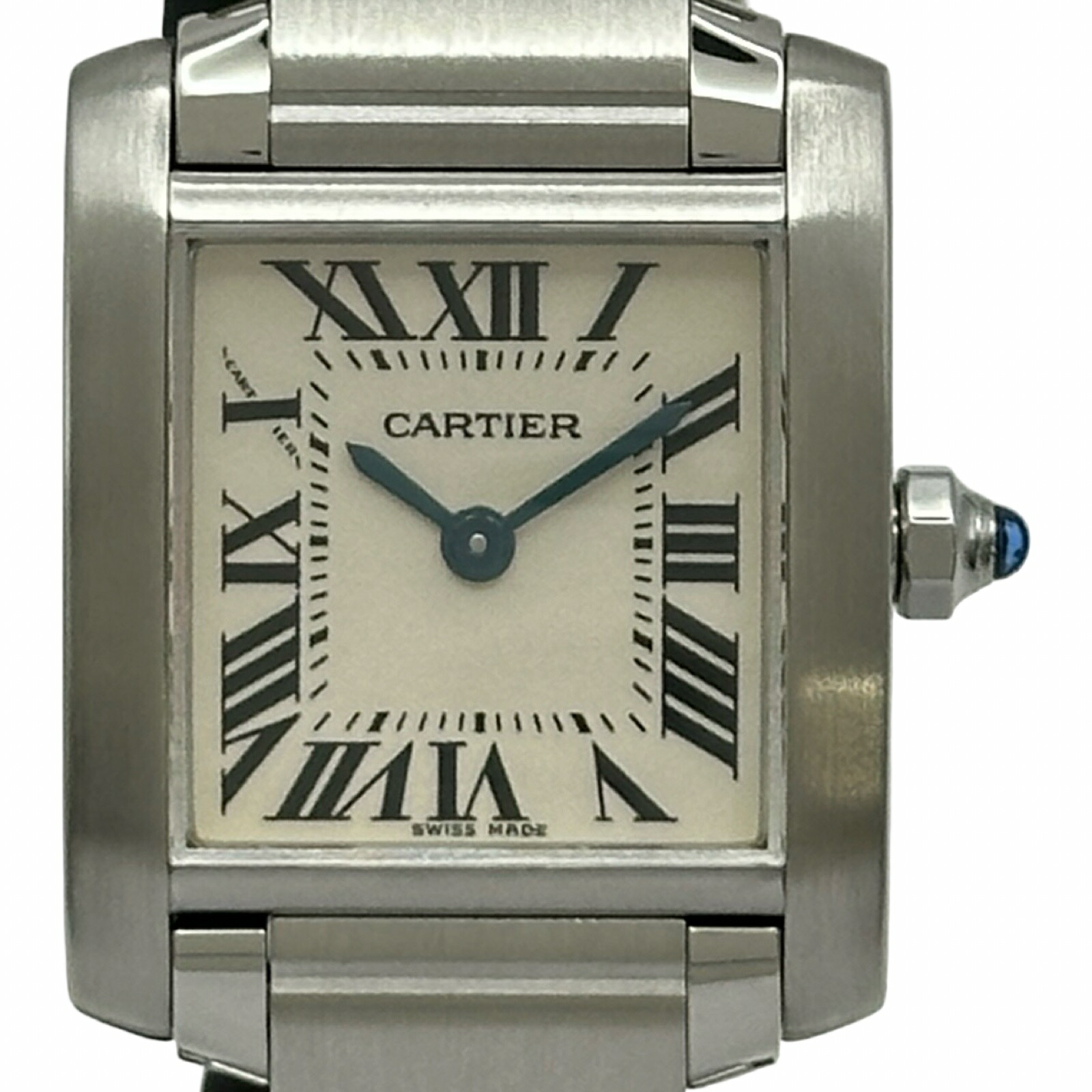 【6/1～ 最大限度30,000円OFF引き換え証！】カルティエ Cartier タンクフランセーズSM W51008Q3 しろがね色 ステンレス鋼スチール写真 石英 レディース ウオッチ【中古】
