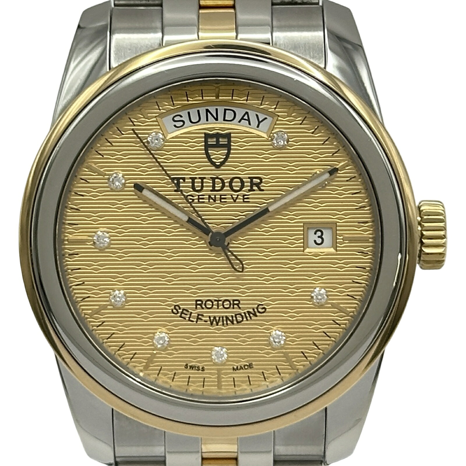 チューダー/チュードル TUDOR グラマー デイト 55003 ゴールド ゴールド/ステンレス鋼スチール写真 自動小銃一巻き メンズ ウォッチ【中古】