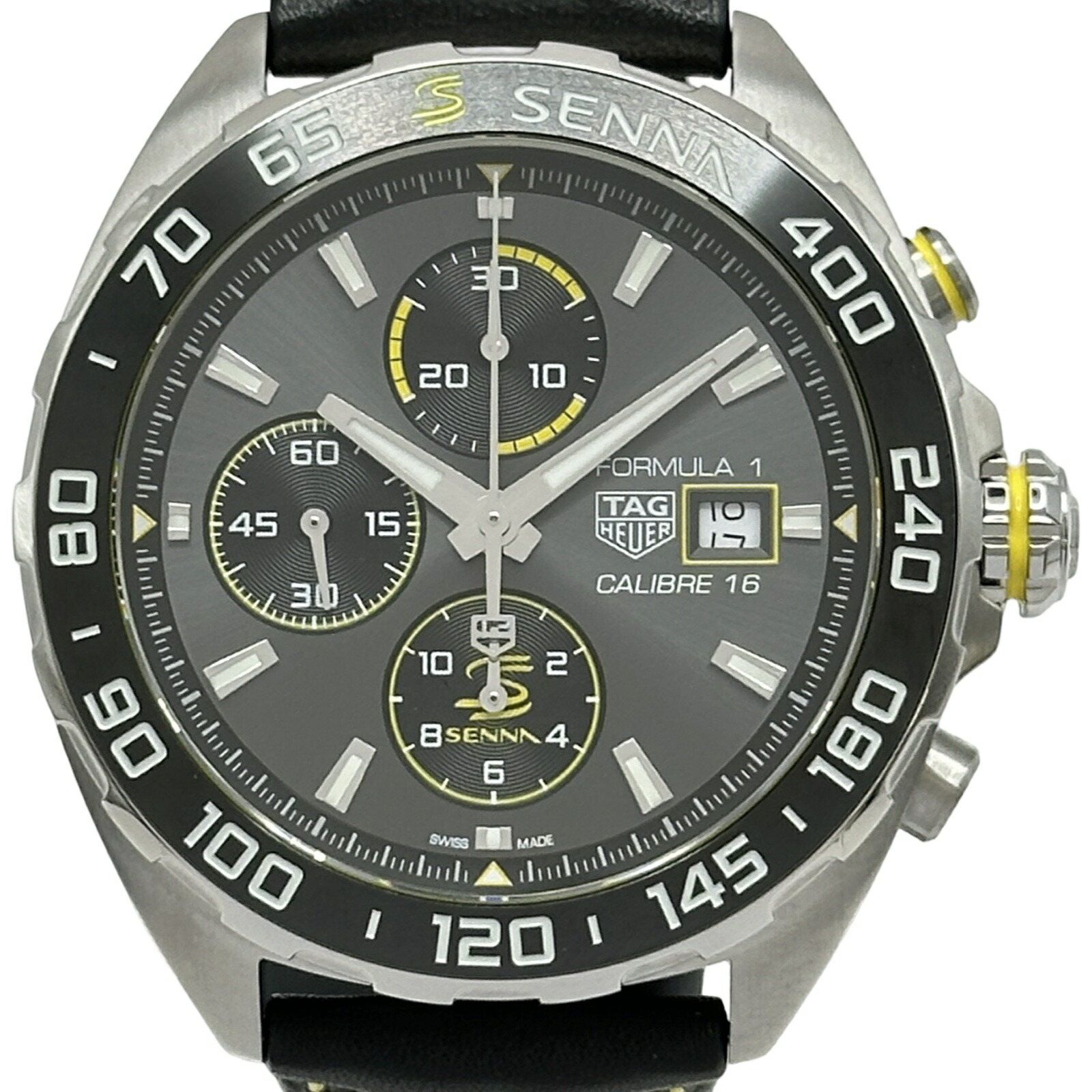 【6/1～ 最大限度30,000円OFF引き換え証！】タグ・ホイヤー TAG HEUER 範式1 キャリバー16 クロノグラフ CAZ201B.FC6487 薄墨色 ステンレス鋼スチール写真 自動小銃一巻き メンズ ウォッチ【中古】