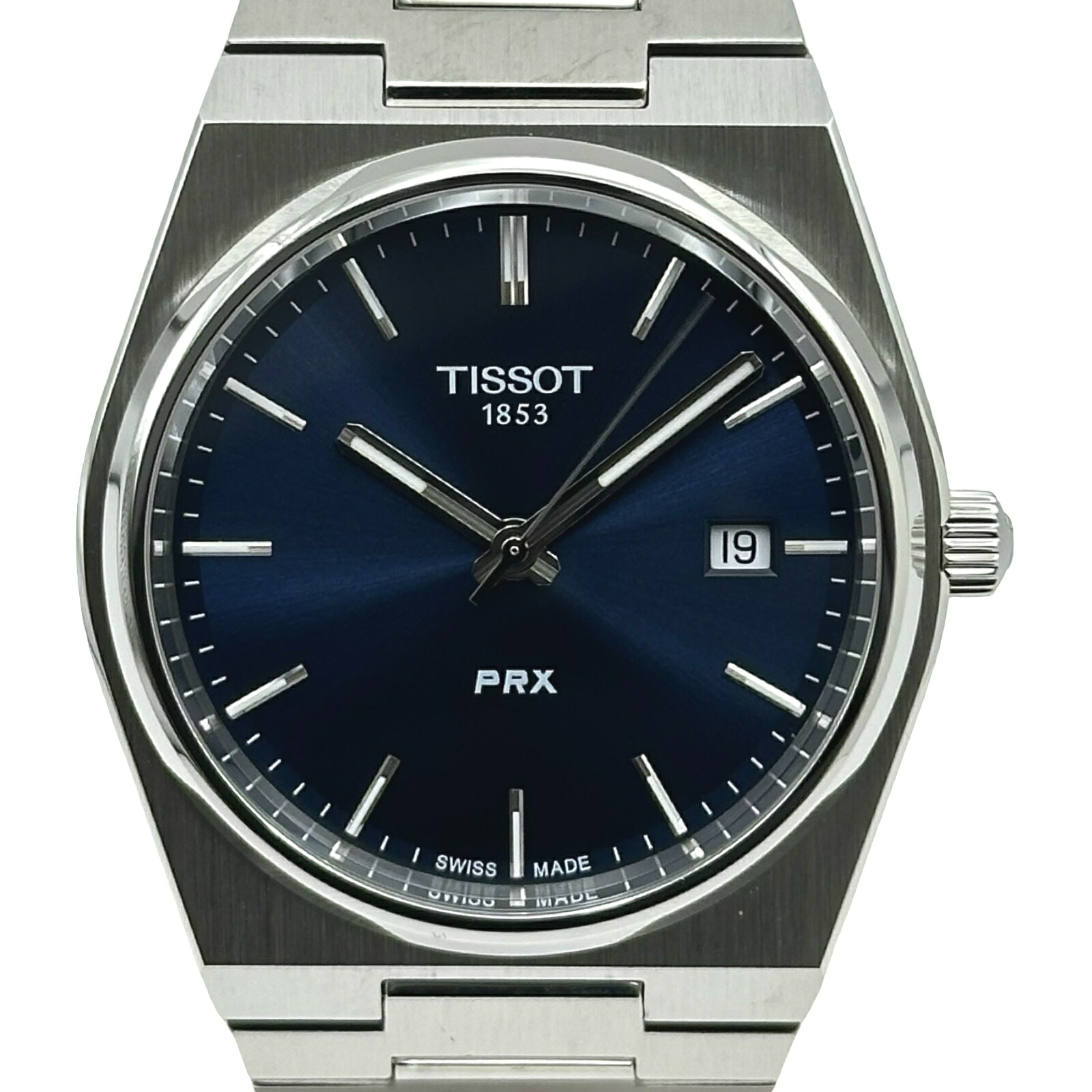 ティソ TISSOT PRX T137.410.11.041.00 米国海軍 ステンレス鋼スチール写真 石英 メンズ ウォッチ【中古】