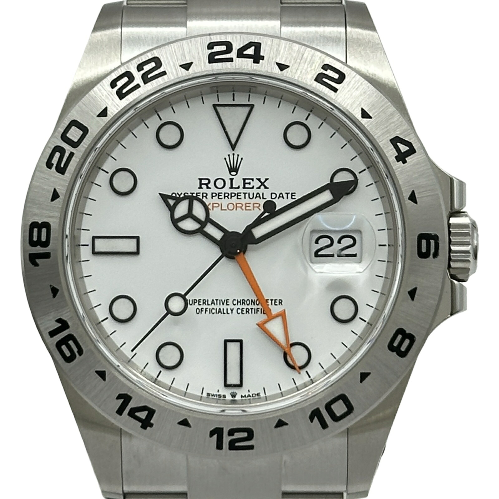 ロレックス ROLEX エクスプローラー2 226570 ホワイト ステンレススチール 自動巻き メンズ 腕時計【中古】｜OKURA（おお蔵）店