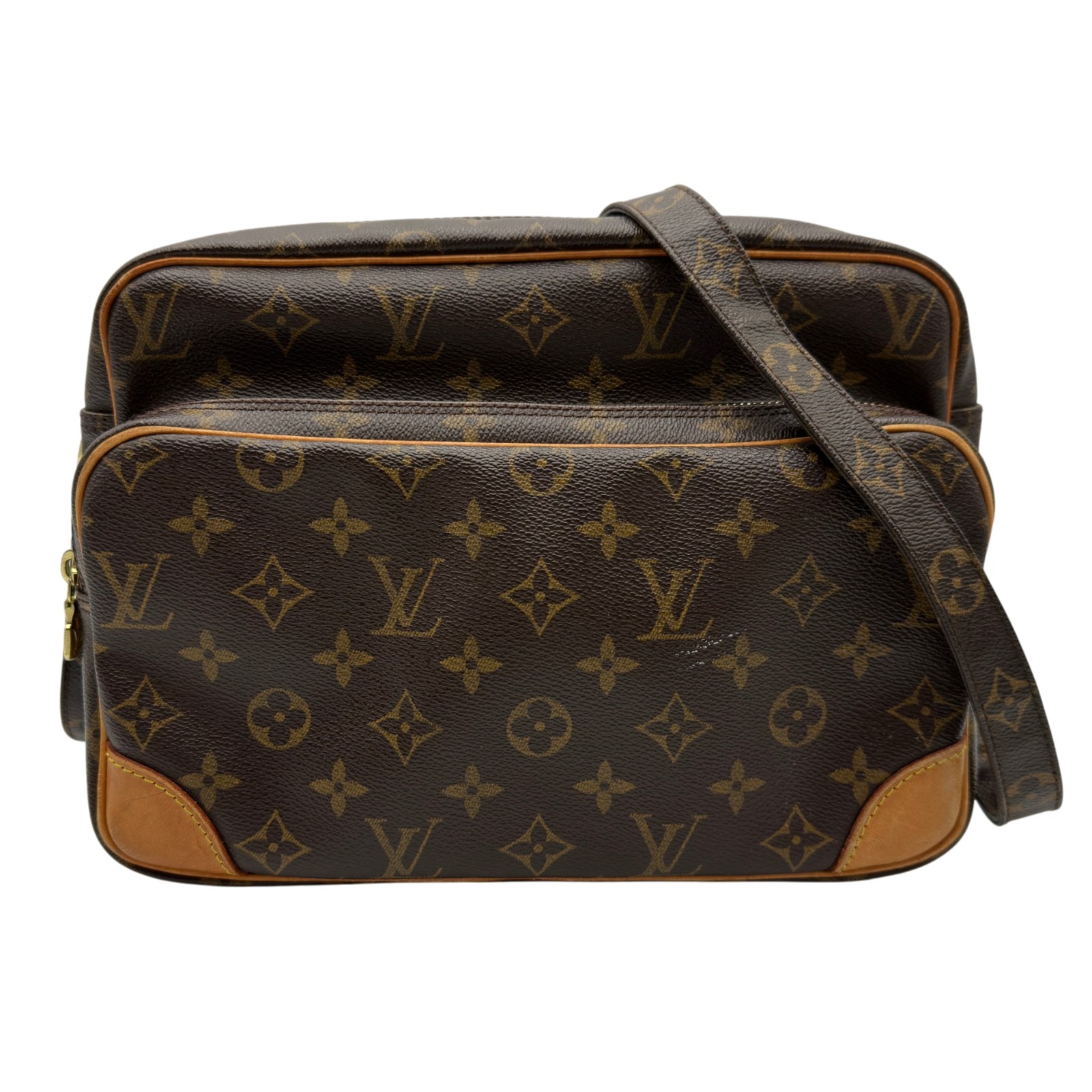 ルイ・ヴィトン LOUIS VUITTON ナイル M45244 ブラウン モノグラム/レザー レディース ショルダーバッグ【中古】|OKURA(おお蔵)店