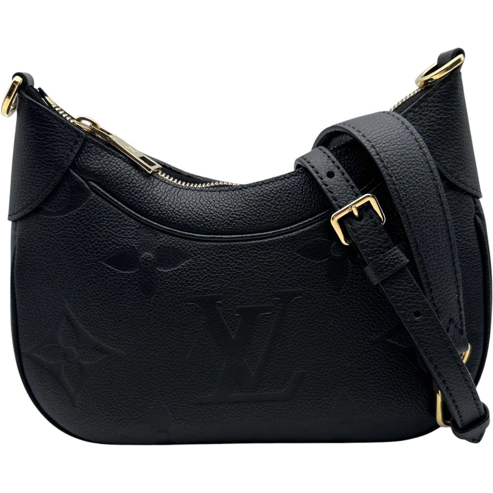 【6/1～ 最大限度30,000円OFF引き換え証！】ルイ・ヴィトン LOUIS VUITTON バガテル NM M46002 ノワール モノグラム・アンプラントレザー レディース ショルダーバッグ【中古】