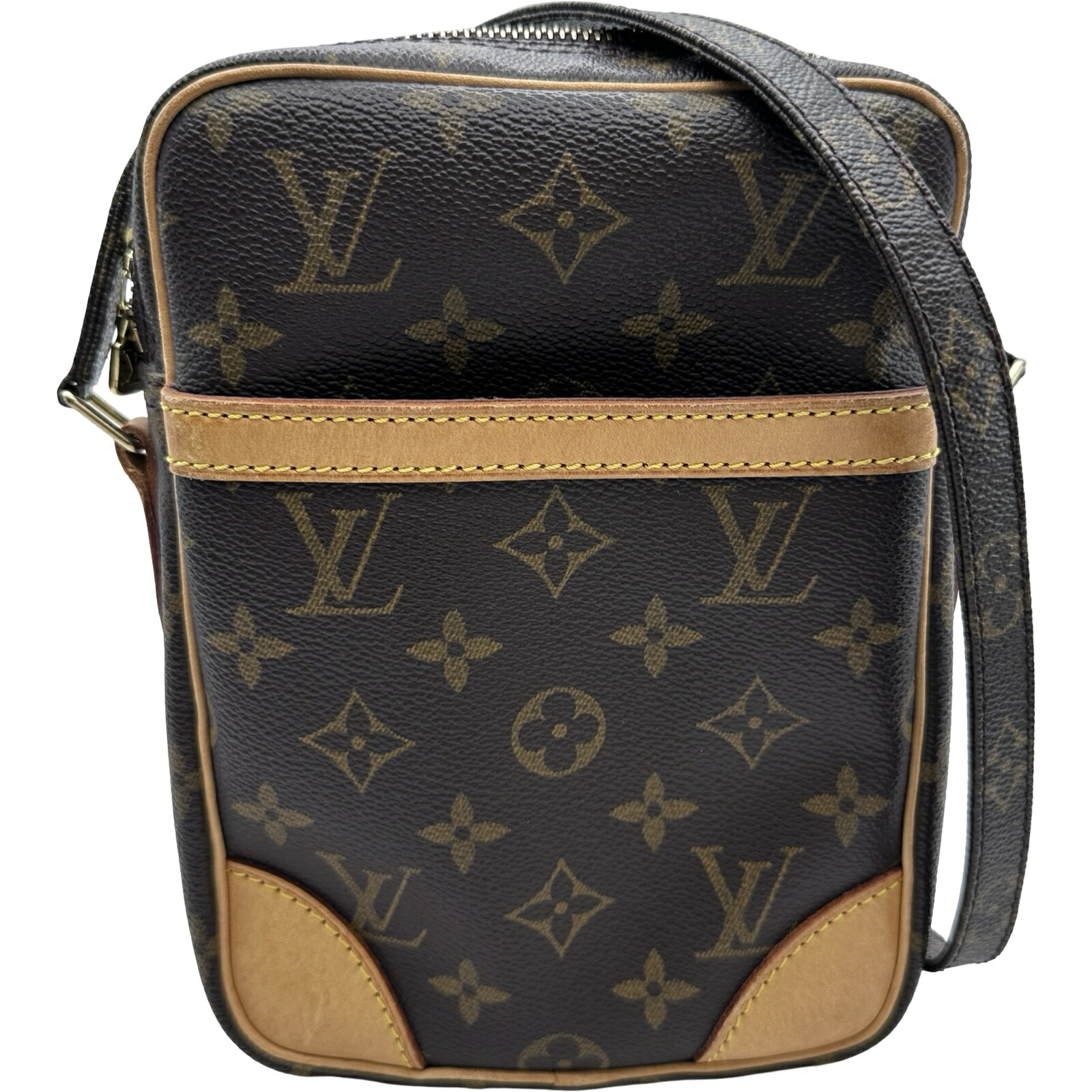 ルイ・ヴィトン LOUIS VUITTON ダヌーブ M45266 赤銅色 モノグラム帆布 レディース ショルダーバッグ【中古】