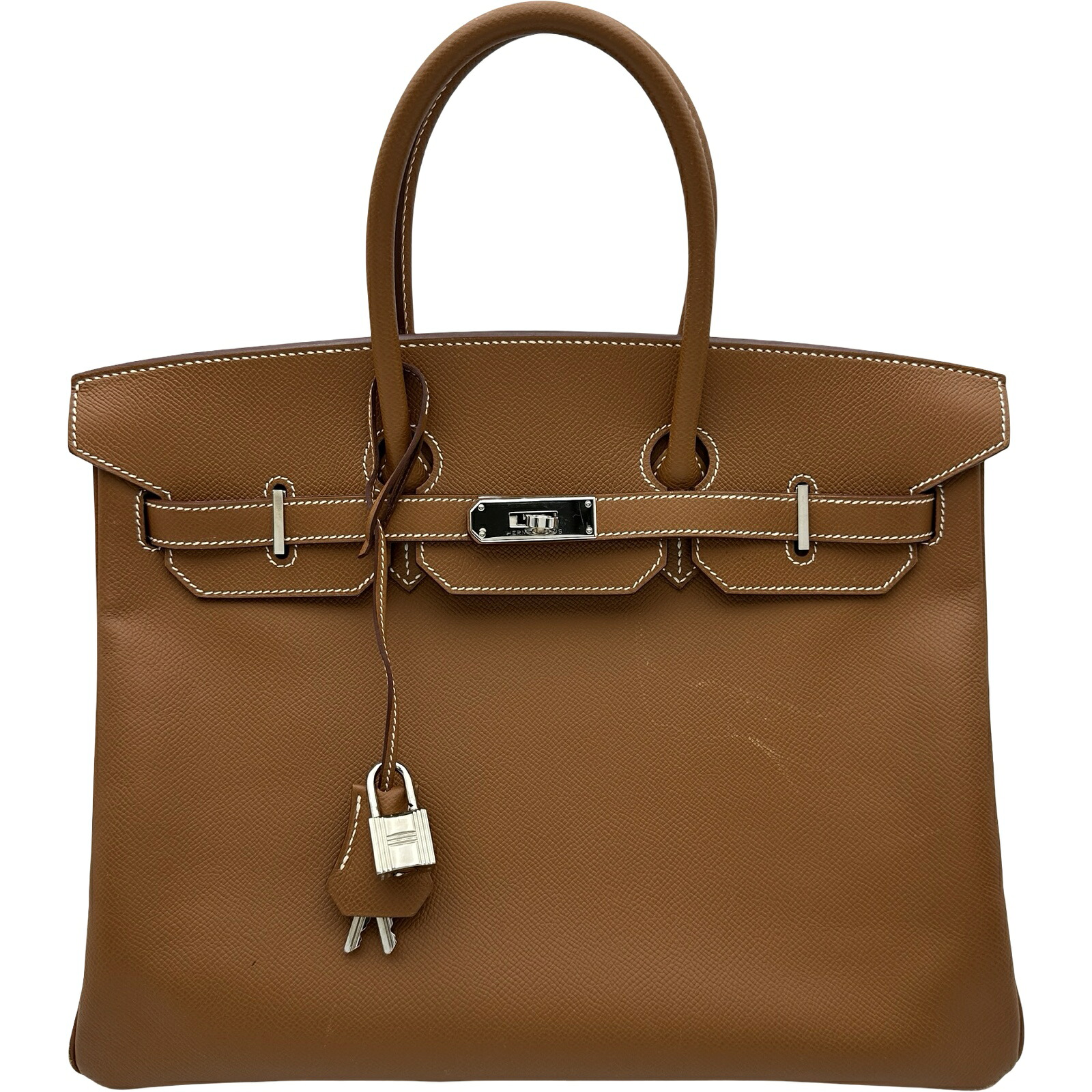 エルメス HERMES バーキン35 □M刻印 ゴールド ゴールド金具 エプソン レディース ハンドバッグ【中古】｜OKURA（おお蔵）店 770,800円