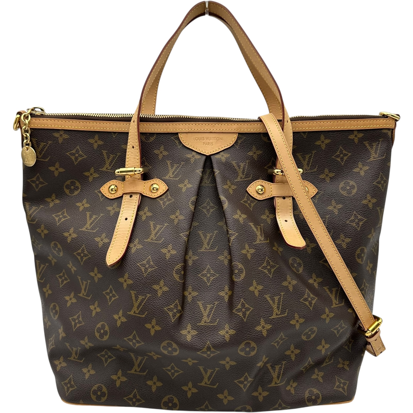 【6/1～ 最大限度30,000円OFF引き換え証！】ルイ・ヴィトン LOUIS VUITTON パレルモGM M40146 赤銅色 モノグラム帆布 レディース トートバッグ【中古】