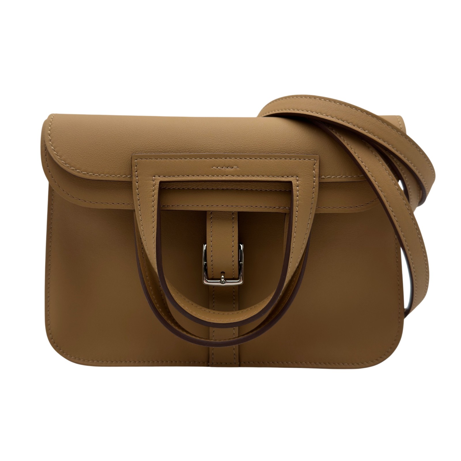 【6/1～ 最大限度30,000円OFF引き換え証！】エルメス HERMES アルザンミニ K目じるし ベージュマルファ しろがね色金具 スイフト レディース ショルダーバッグ【中古】