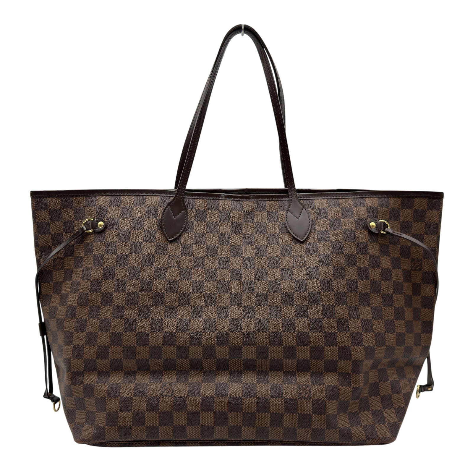 【6/1～ 最大限度30,000円OFF引き換え証！】ルイ・ヴィトン LOUIS VUITTON ネヴァーフルGM N51106 赤銅色 ダミエ/なめし革 レディース トートバッグ【中古】