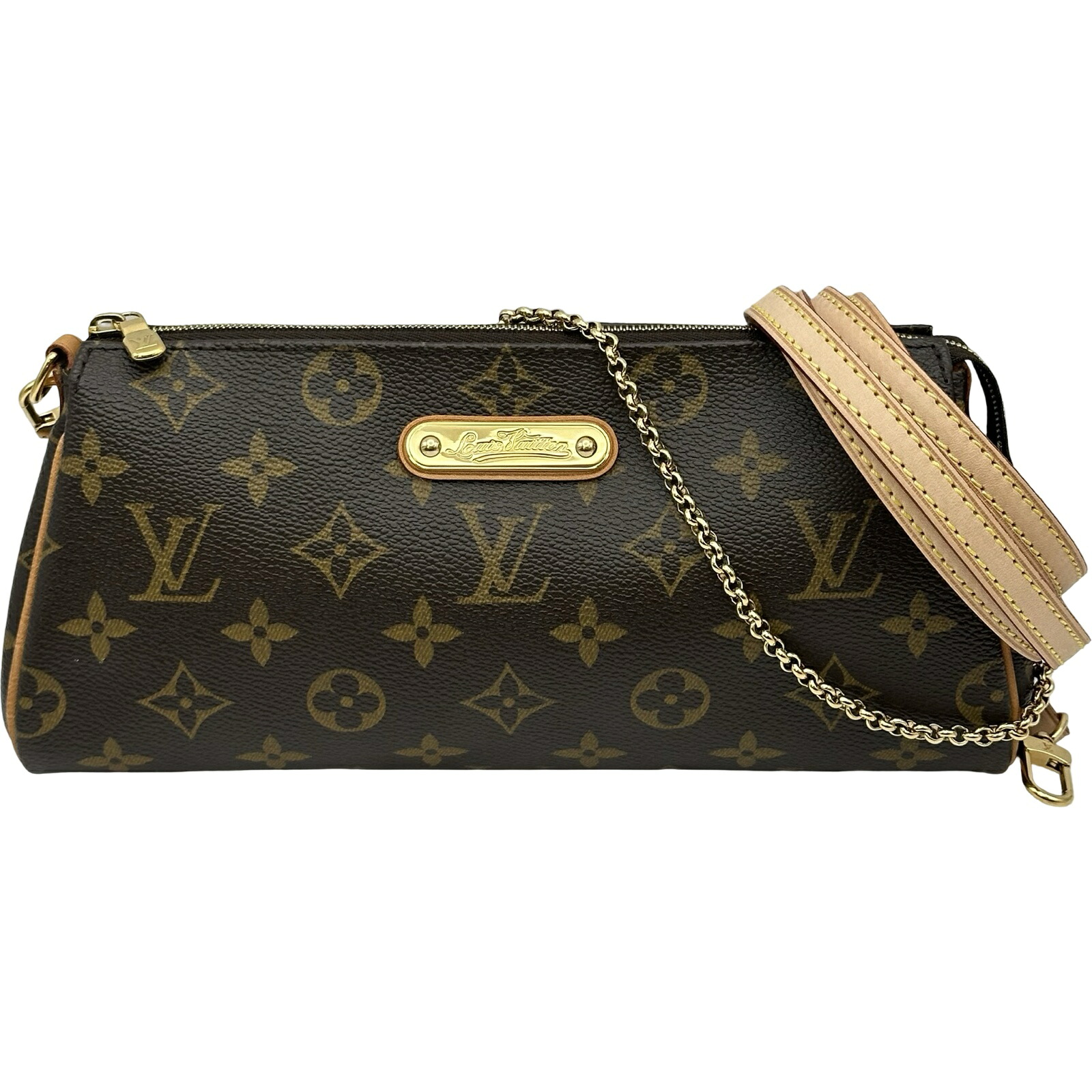 【6/1～ 最大限度30,000円OFF引き換え証！】ルイ・ヴィトン LOUIS VUITTON エヴァ M95567 赤銅色 モノグラム帆布 レディース ショルダーバッグ【中古】