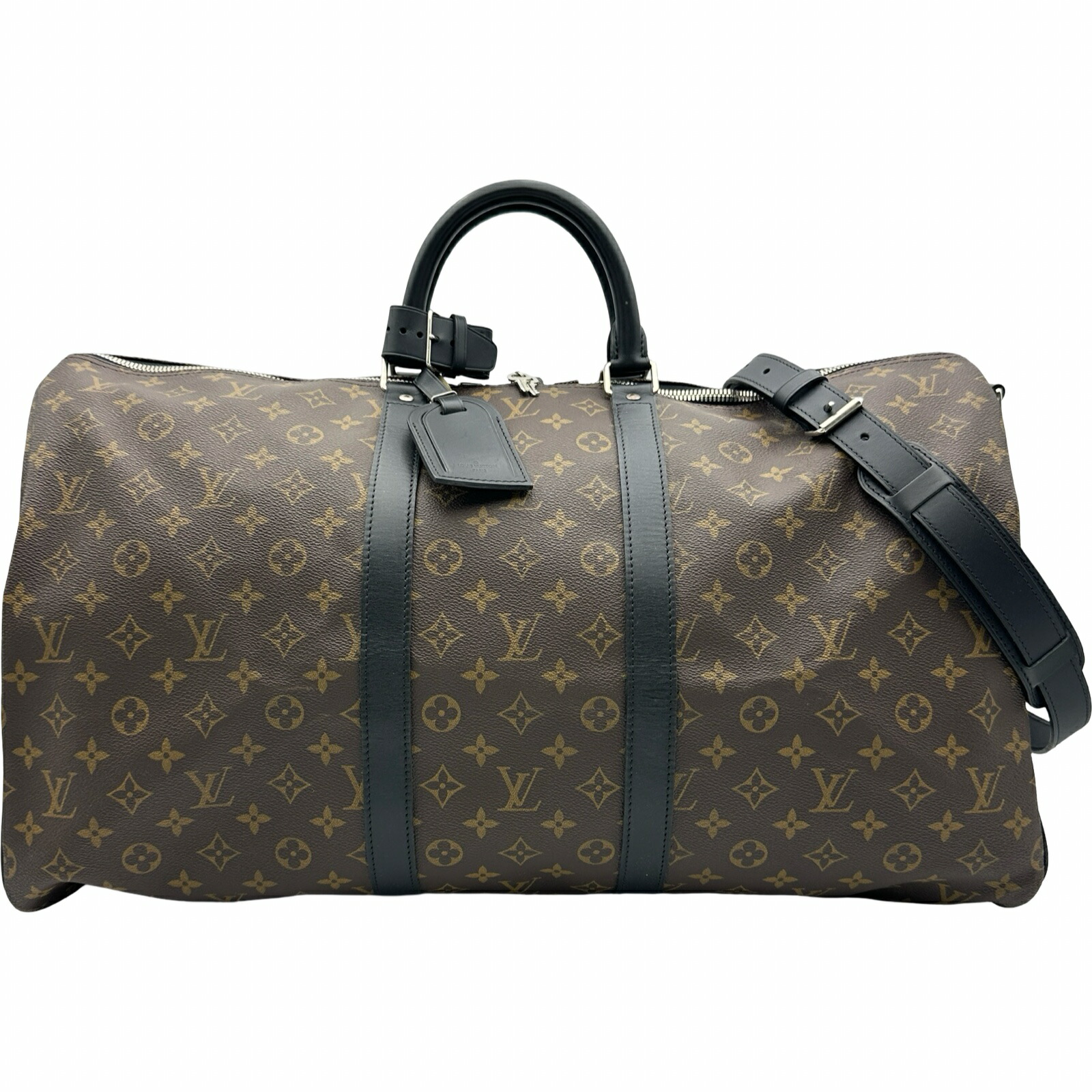 【6/1～ 最大限度30,000円OFFクーポン券！】ルイ・ヴィトン LOUIS VUITTON キーポル・バンドリエール 55 M56714 赤銅色 マカサー ユニ一発やる ボストンバッグ【中古】