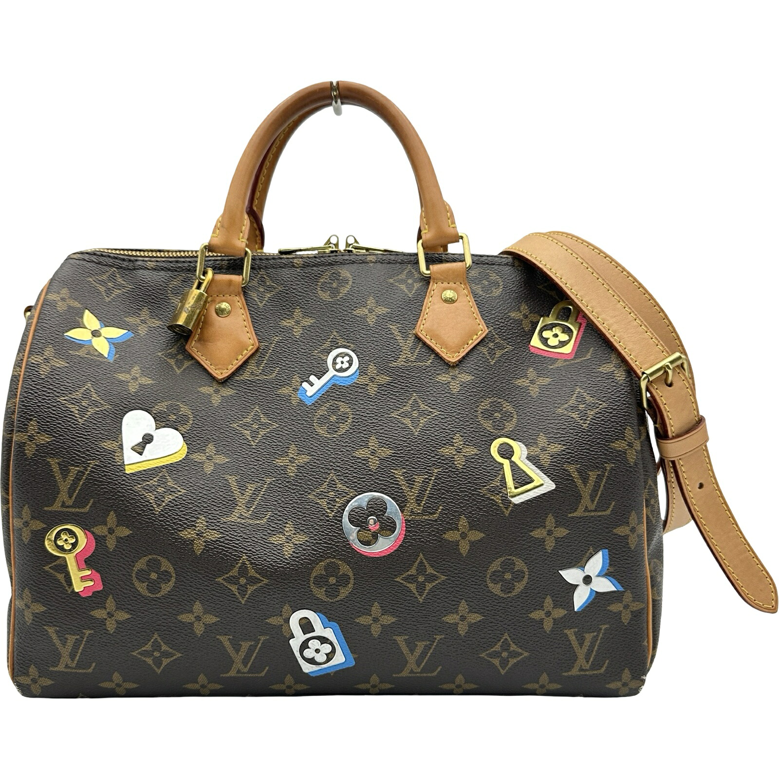 【6/1～ 最大限度30,000円OFFクーポン券！】ルイ・ヴィトン LOUIS VUITTON スピーディーバンド30 M44365 赤銅色 優しいこと鍵を掛ける レディース ボストンバッグ【中古】