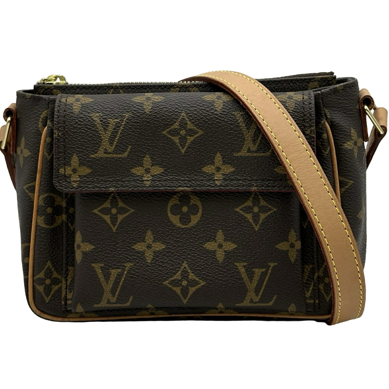 【6/1～ 最大限度30,000円OFFクーポン券！】ルイ・ヴィトン LOUIS VUITTON ヴィバシテPM M51165 赤銅色 モノグラム帆布 レディース ショルダーバッグ【中古】