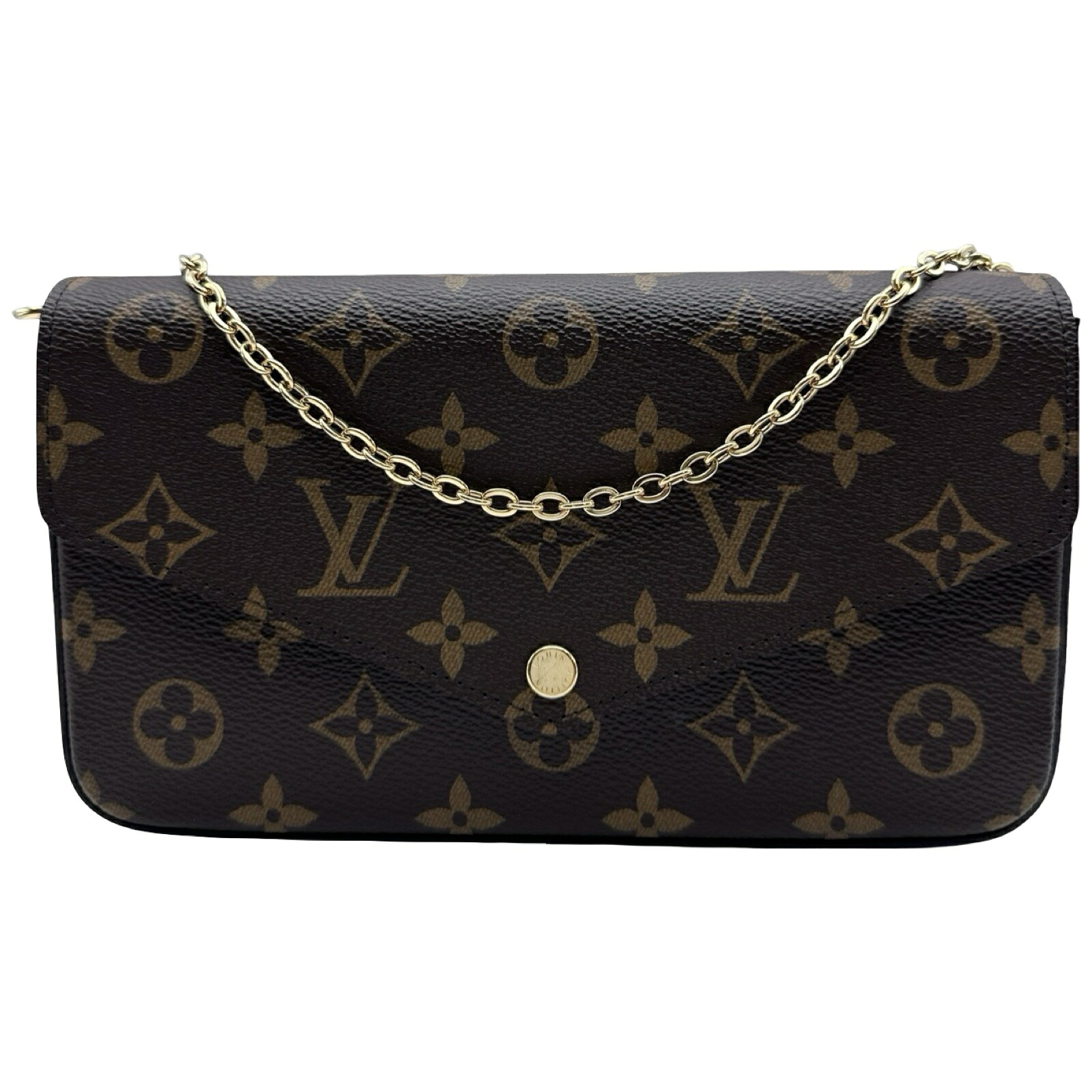 【6/1～ 最大限度30,000円OFFクーポン券！】ルイ・ヴィトン LOUIS VUITTON ポシェット・フェリシー M61276 赤銅色 モノグラム帆布 レディース ショルダーバッグ【中古】