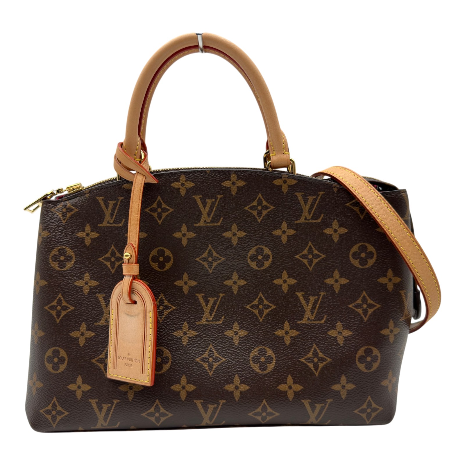 ルイ・ヴィトン LOUIS VUITTON プティ・パレPM M45900 赤銅色 モノグラム/なめし革 レディース ショルダーバッグ【中古】