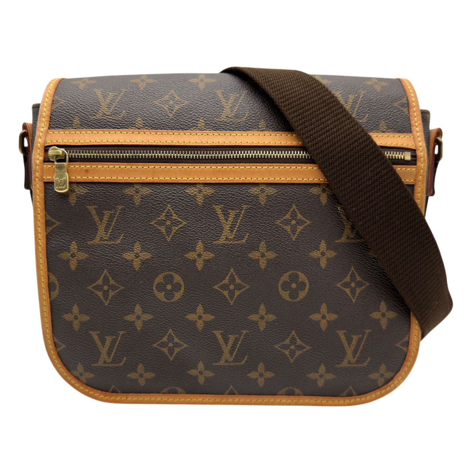 ルイ・ヴィトン LOUIS VUITTON メッセンジャー・ボスフォールPM M40106 赤銅色 モノグラム/なめし革 レディース 伝達人御徒面子【中古】