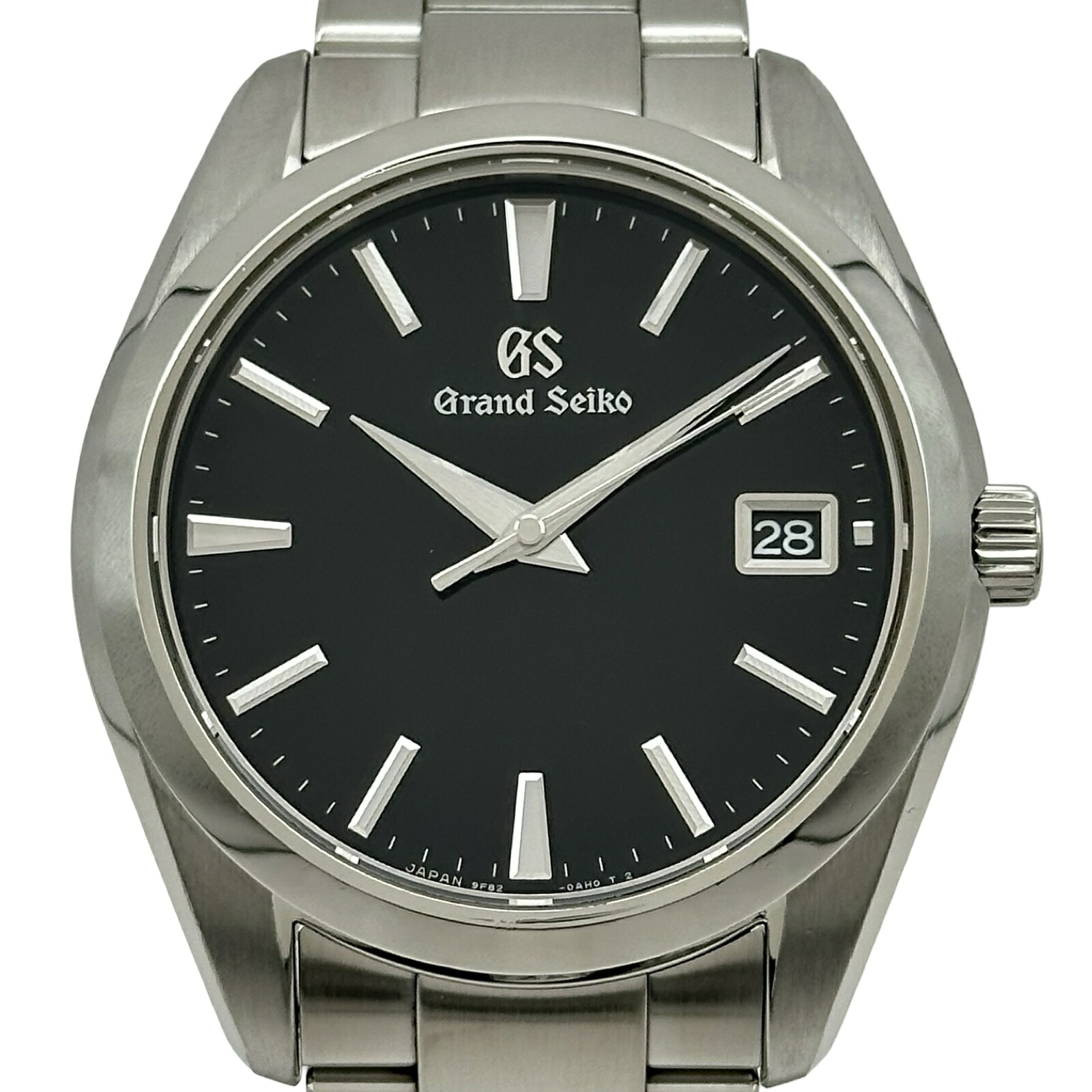 地べたセイコー Grand Seiko ヘリテージコレクション 9F石英 ブチック制限事項 SBGV231(9F82-0AF0) 黒いこと ステンレス鋼スチール写真 石英 メンズ ウォッチ【中古】