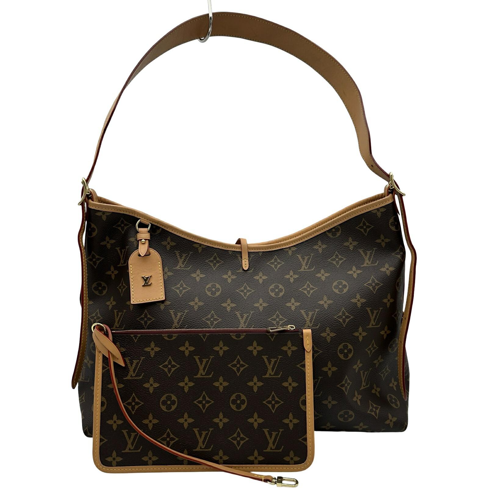 ルイ・ヴィトン LOUIS VUITTON 持ちはこび櫂NM MM M46197 赤銅色 モノグラム帆布 レディース ショルダーバッグ【中古】