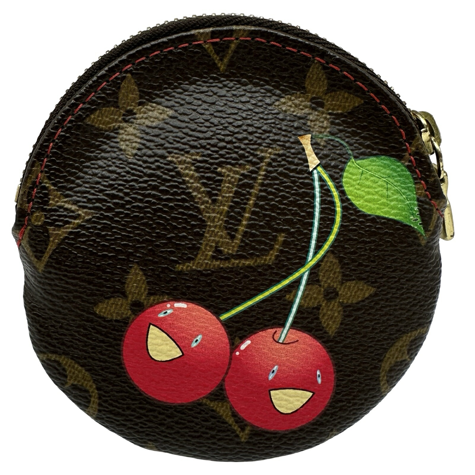 ルイ・ヴィトン LOUIS VUITTON ポルトモネロン M95043 赤銅色 モノグラム桜んぼう レディース コインケース【中古】